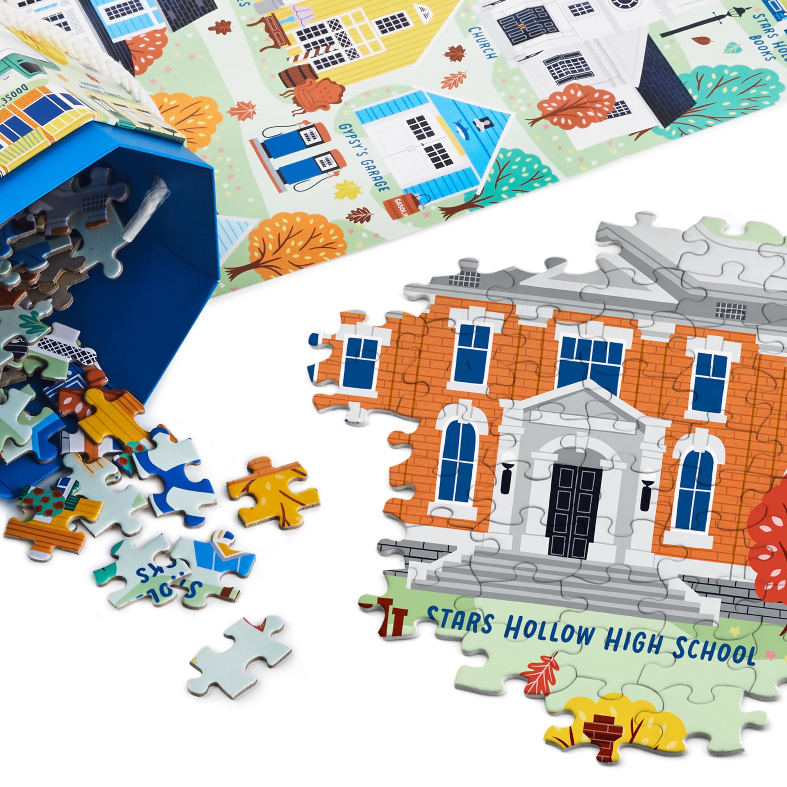 Foto 6 | Rompecabezas Hallmark Gilmore Girls, 1000 Piezas, Stars Hollow - Venta Internacional.