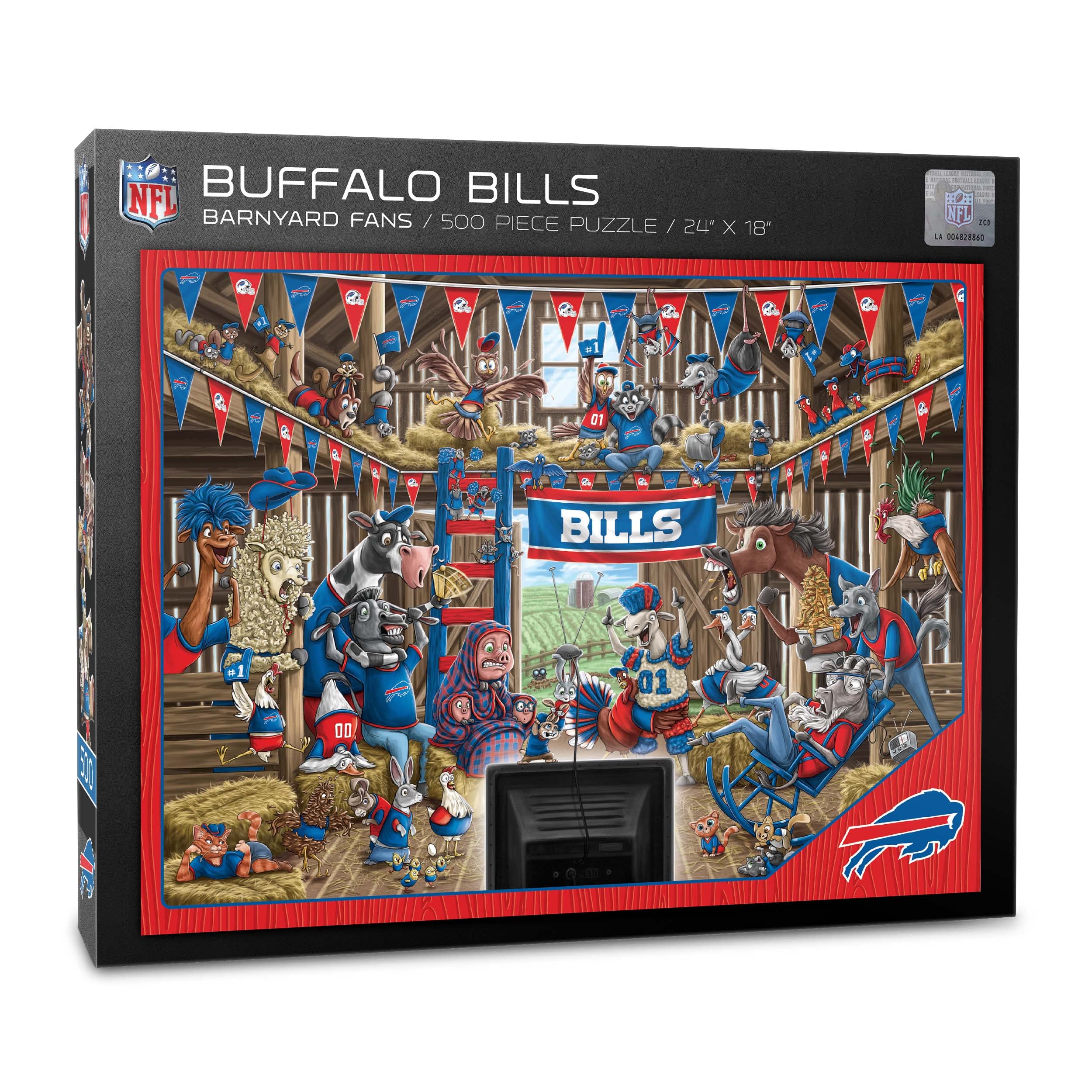 Foto 2 pulgar | Ventiladores Puzzle Youthefan Nfl Buffalo Bills Barnyard, 500 Unidades - Venta Internacional.