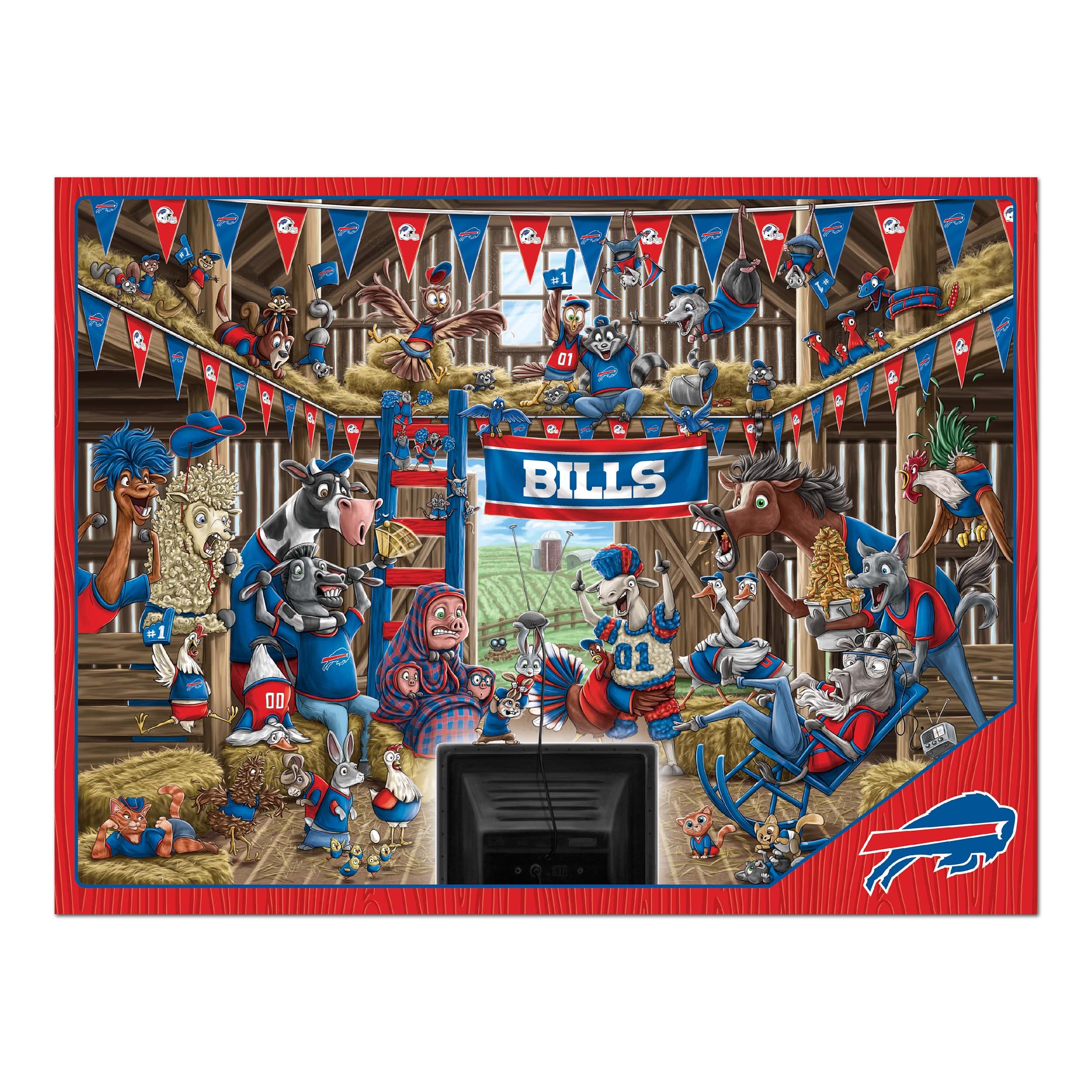 Foto 4 pulgar | Ventiladores Puzzle Youthefan Nfl Buffalo Bills Barnyard, 500 Unidades - Venta Internacional.