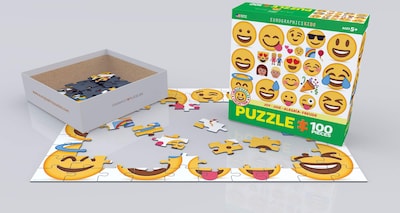 Foto 3 | Puzzle Eurographics Joy Emoji 100 Piezas - Venta Internacional.