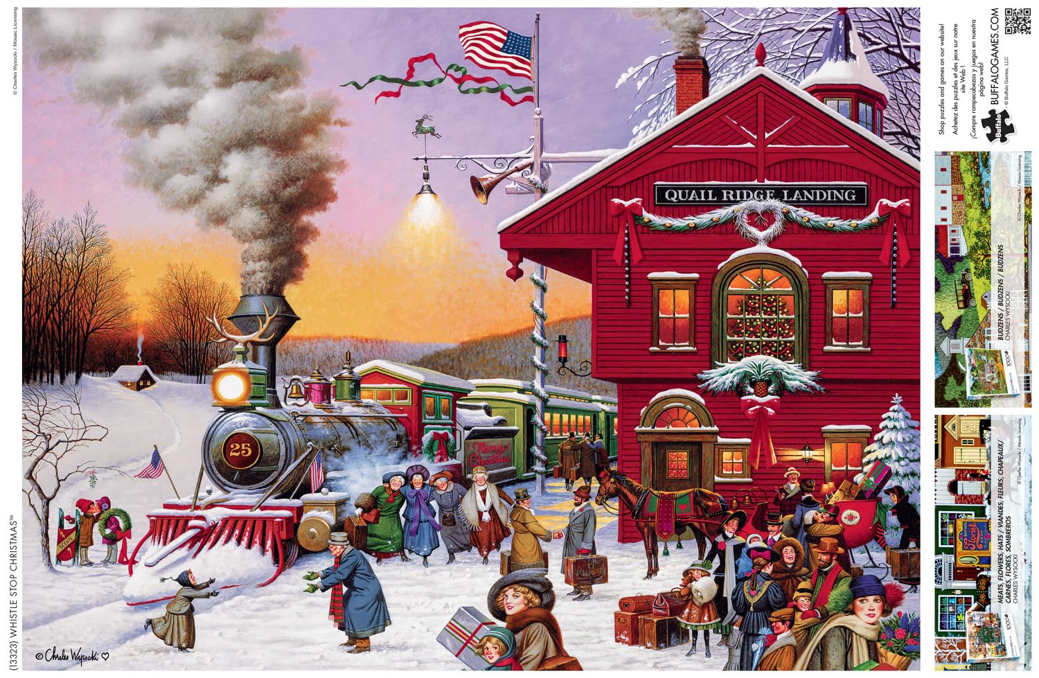 Foto 6 pulgar | Rompecabezas Buffalo Games Charles Wysocki Whistle Stop - Venta Internacional.