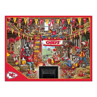 Foto 3 | Puzzle Youthefan Nfl Kansas City Chiefs Barnyard Fans, 500 Unidades - Venta Internacional.