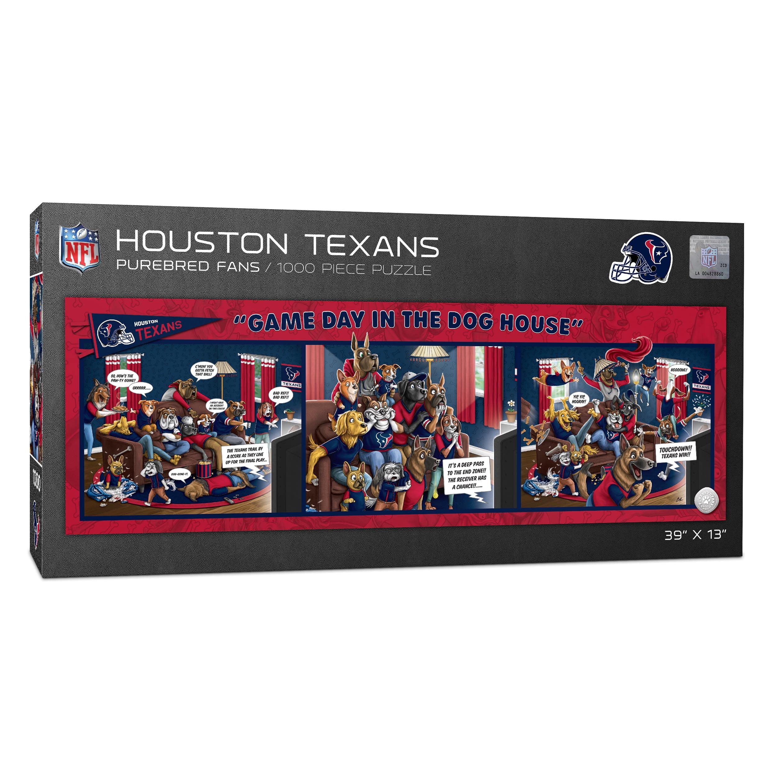 Foto 2 pulgar | Puzzle Youthefan Nfl Houston Texans Game Day En The Dog House - Venta Internacional.