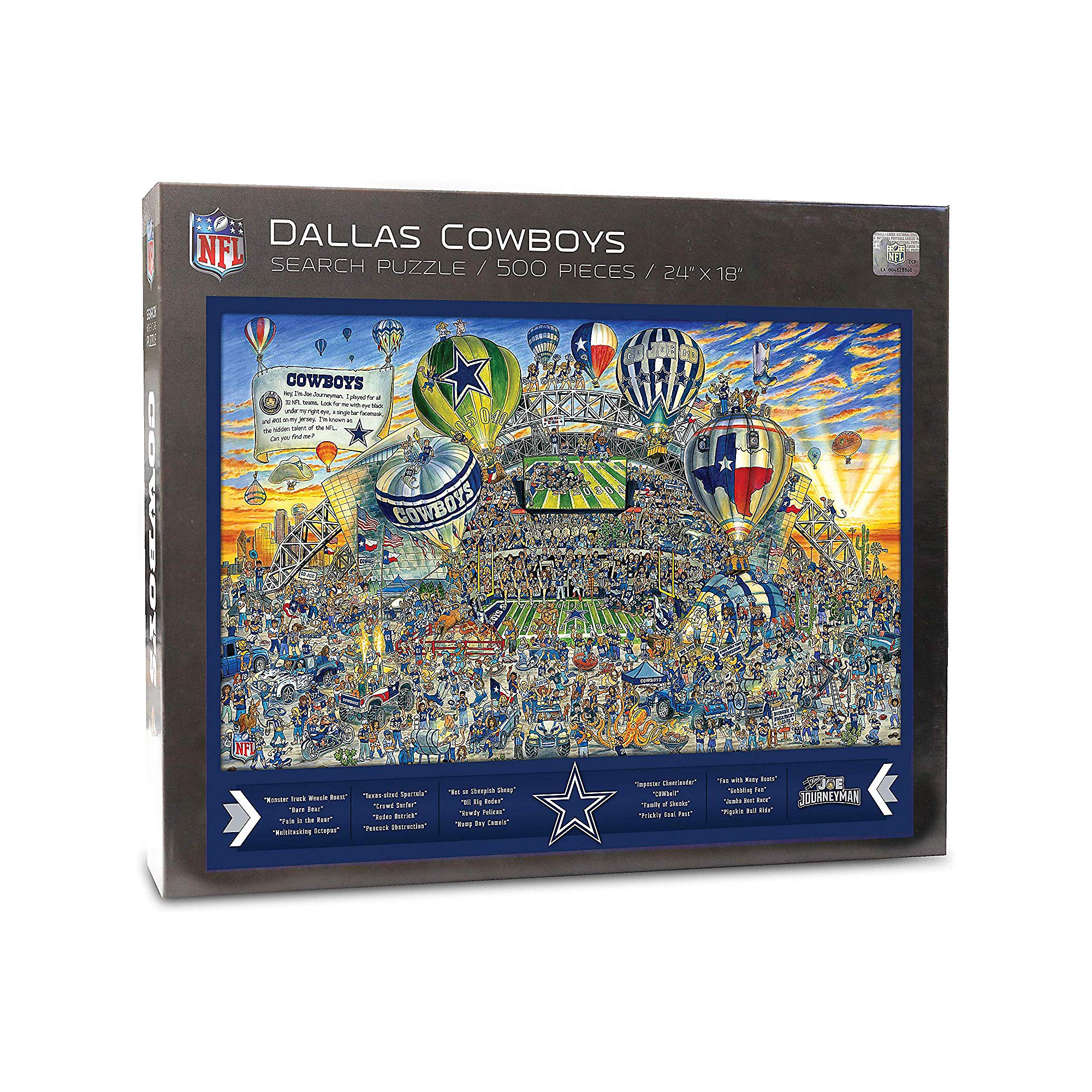 Puzle Youthefan Nfl Joe Journeyman 45 X 60 Cm, 500 Piezas - Venta Internacional.