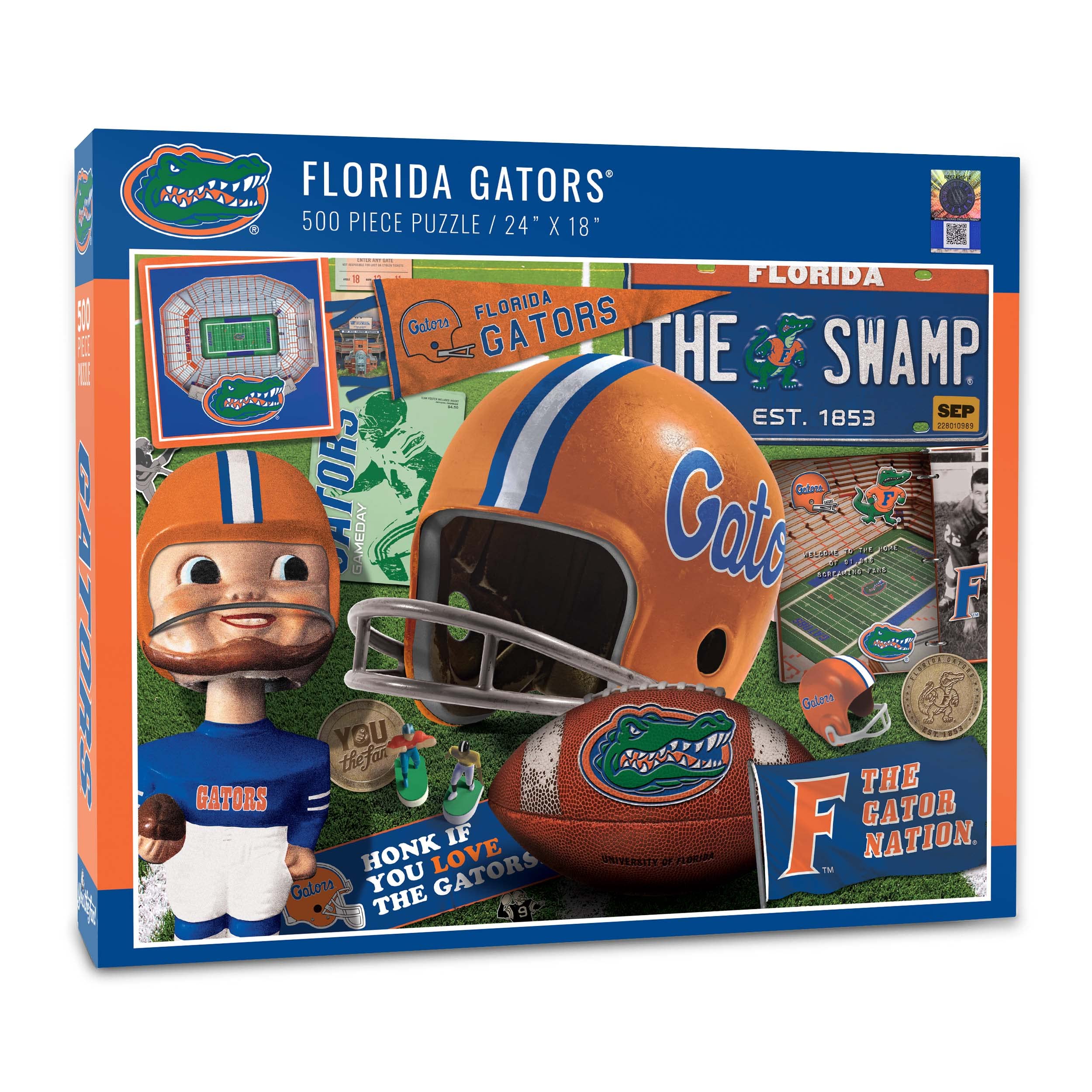 Foto 2 pulgar | Puzzle Youthefan De La Ncaa Florida Gators, Estilo Retro, 500 Piezas - Venta Internacional.