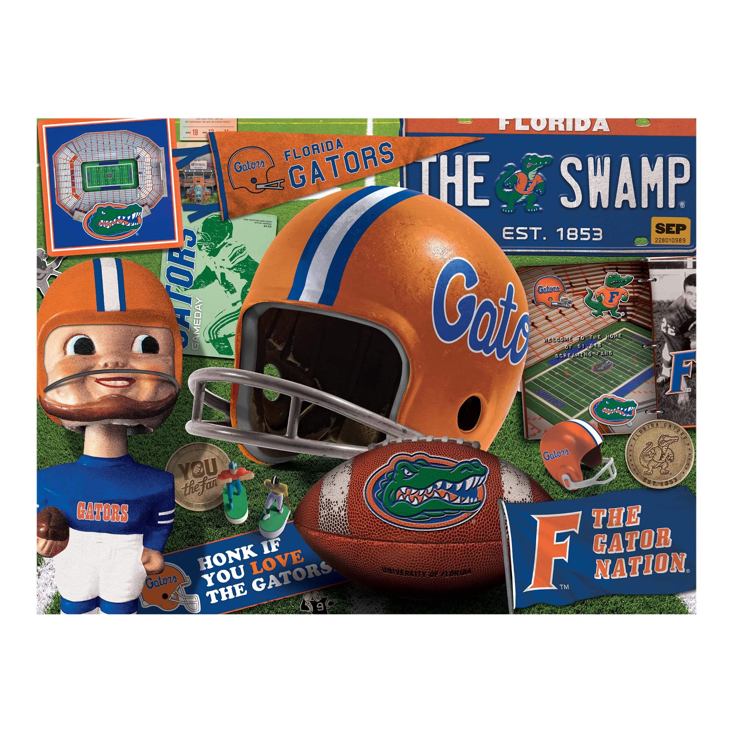 Foto 4 pulgar | Puzzle Youthefan De La Ncaa Florida Gators, Estilo Retro, 500 Piezas - Venta Internacional.