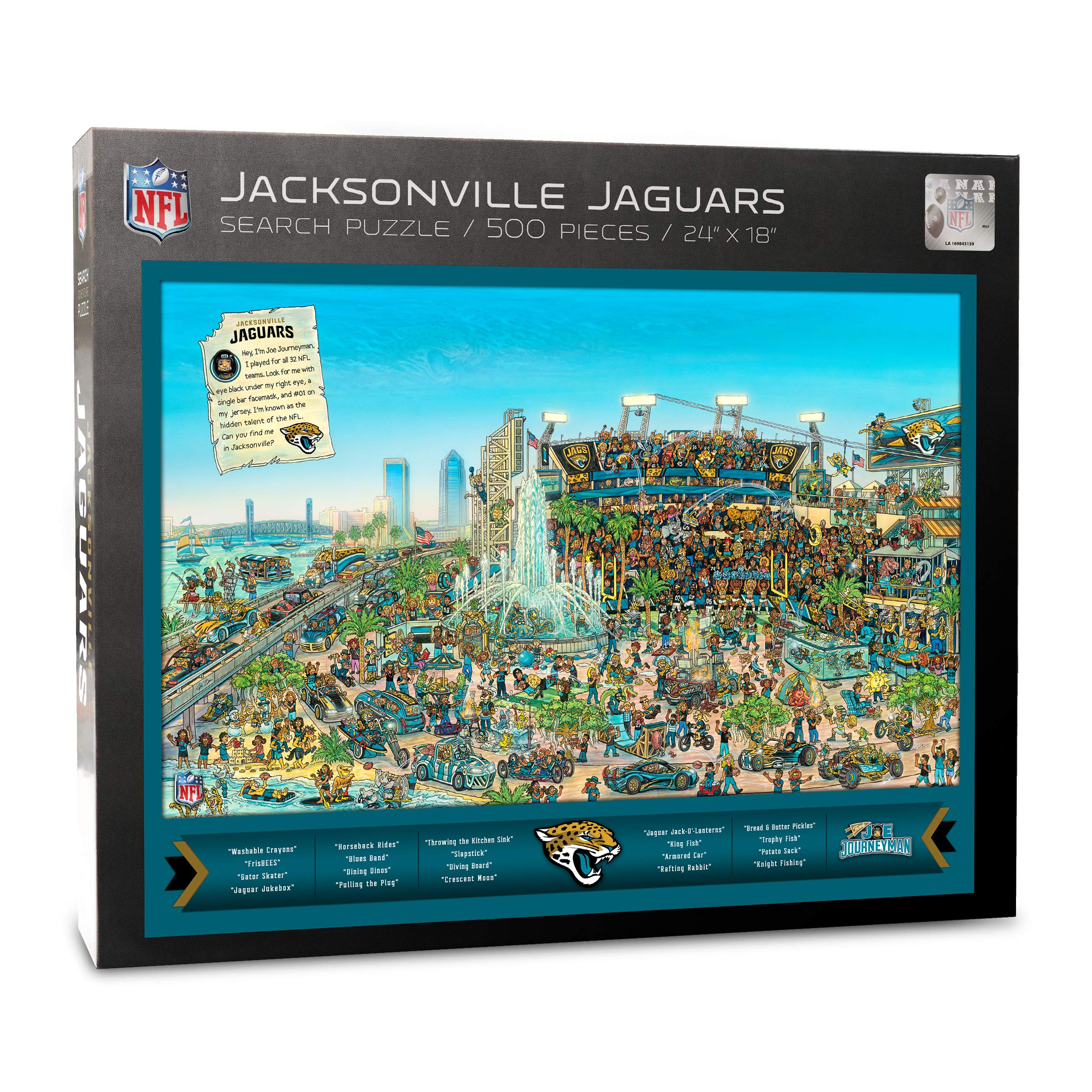 Puzle Youthefan Nfl Joe Journeyman 45 X 60 Cm, 500 Piezas - Venta Internacional.