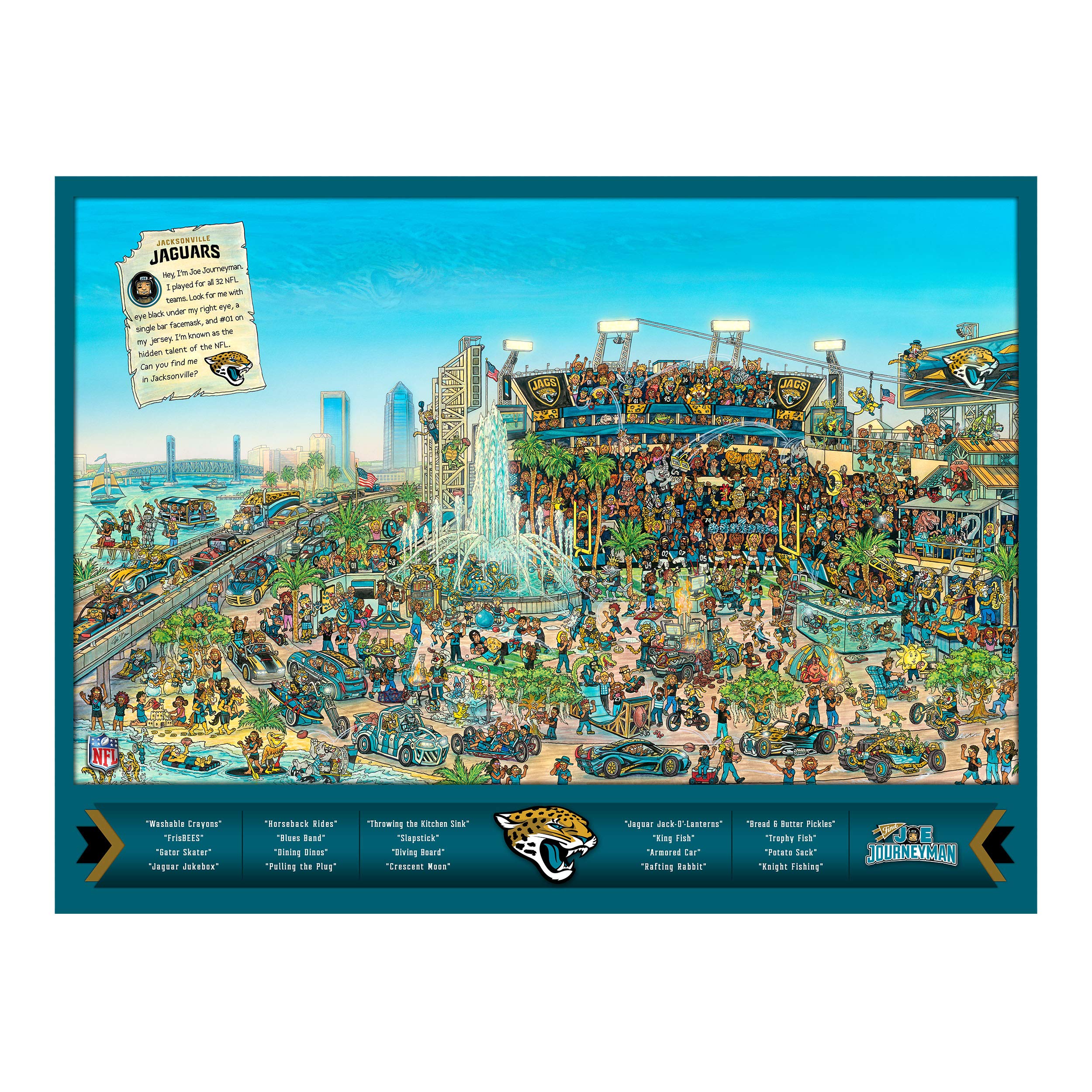 Foto 4 | Puzle Youthefan Nfl Joe Journeyman 45 X 60 Cm, 500 Piezas - Venta Internacional.