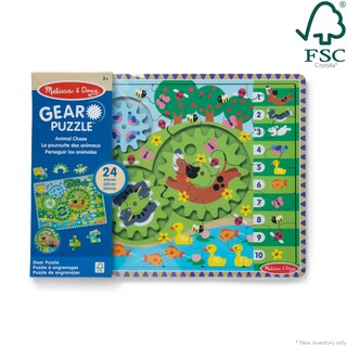 Foto 6 | Puzle De Madera Melissa & Doug Animal Chase, 24 Piezas, Más De 3 Años - Venta Internacional.