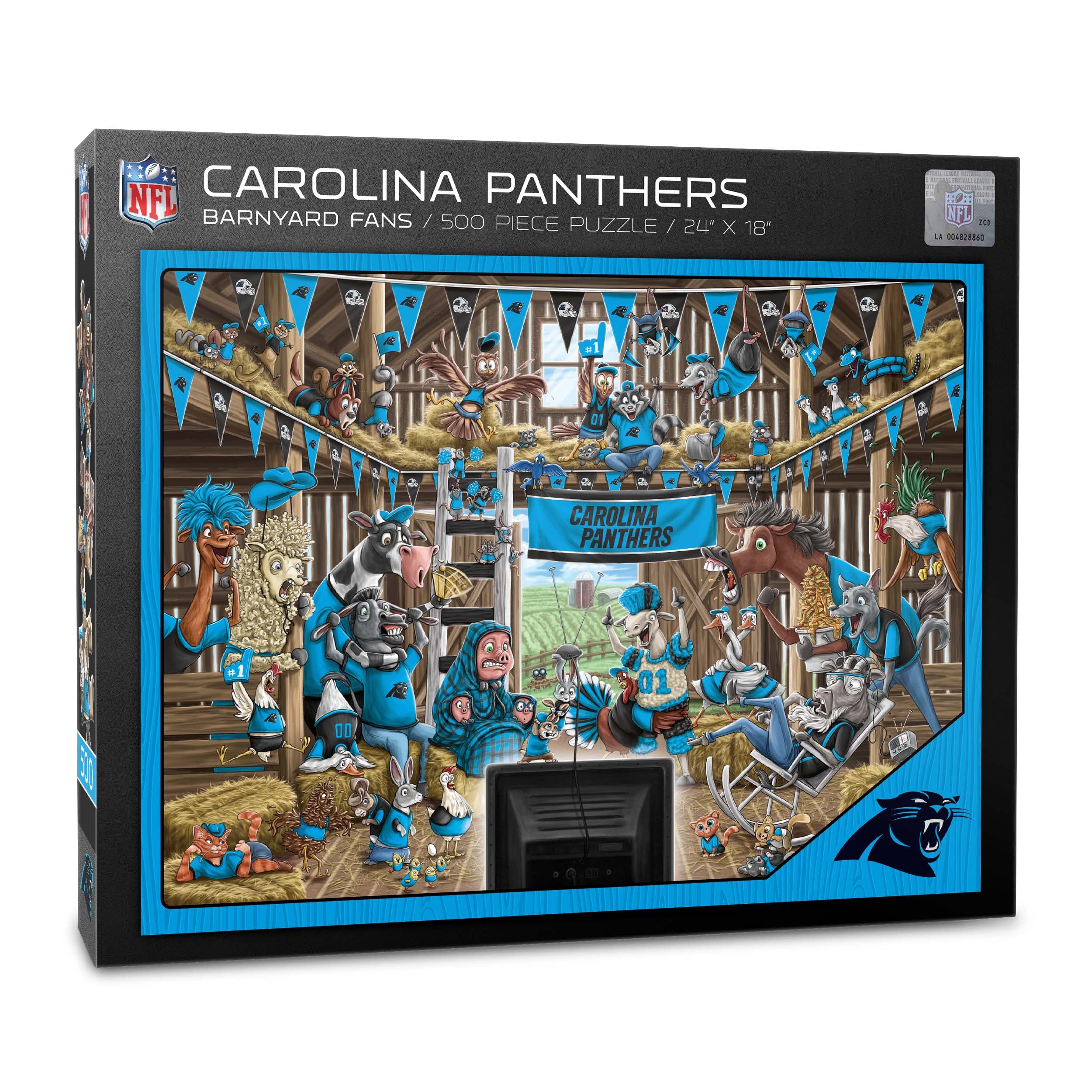 Foto 2 pulgar | Puzzle Youthefan Nfl Carolina Panthers Barnyard Fans, 500 Unidades - Venta Internacional.