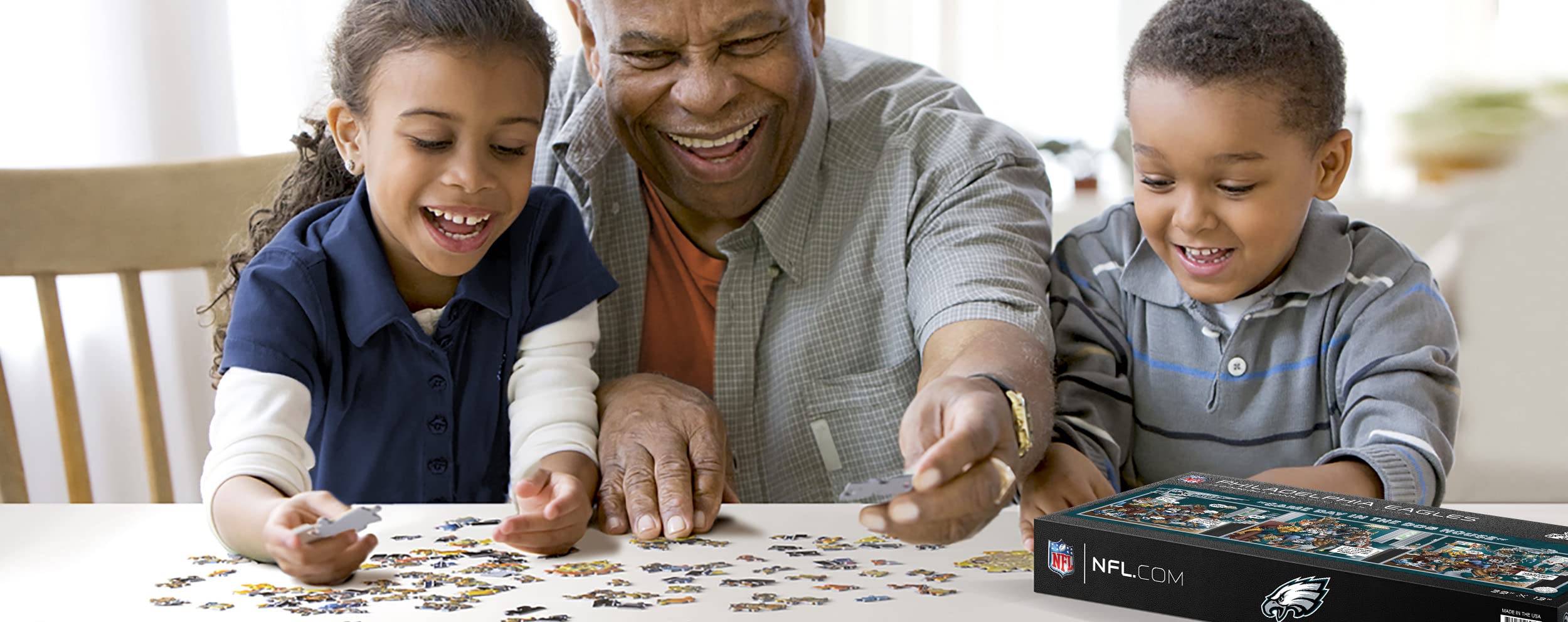 Foto 3 pulgar | Puzzle Youthefan Nfl Philadelphia Eagles Game Day 1000 Unidades - Venta Internacional.