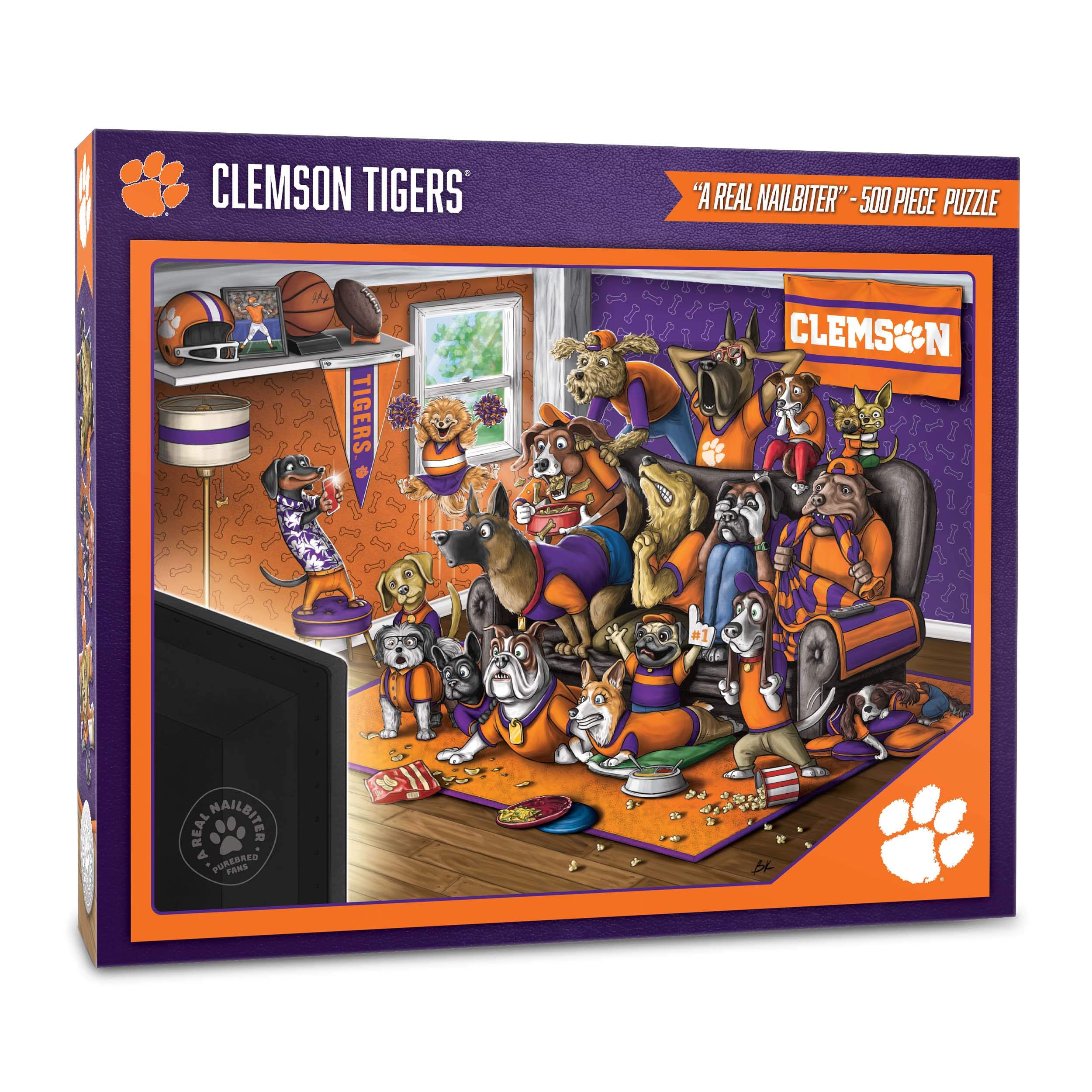 Foto 2 pulgar | Puzzle Youthefan Ncaa Clemson Tigers Purebred Fans, 500 Unidades - Venta Internacional.