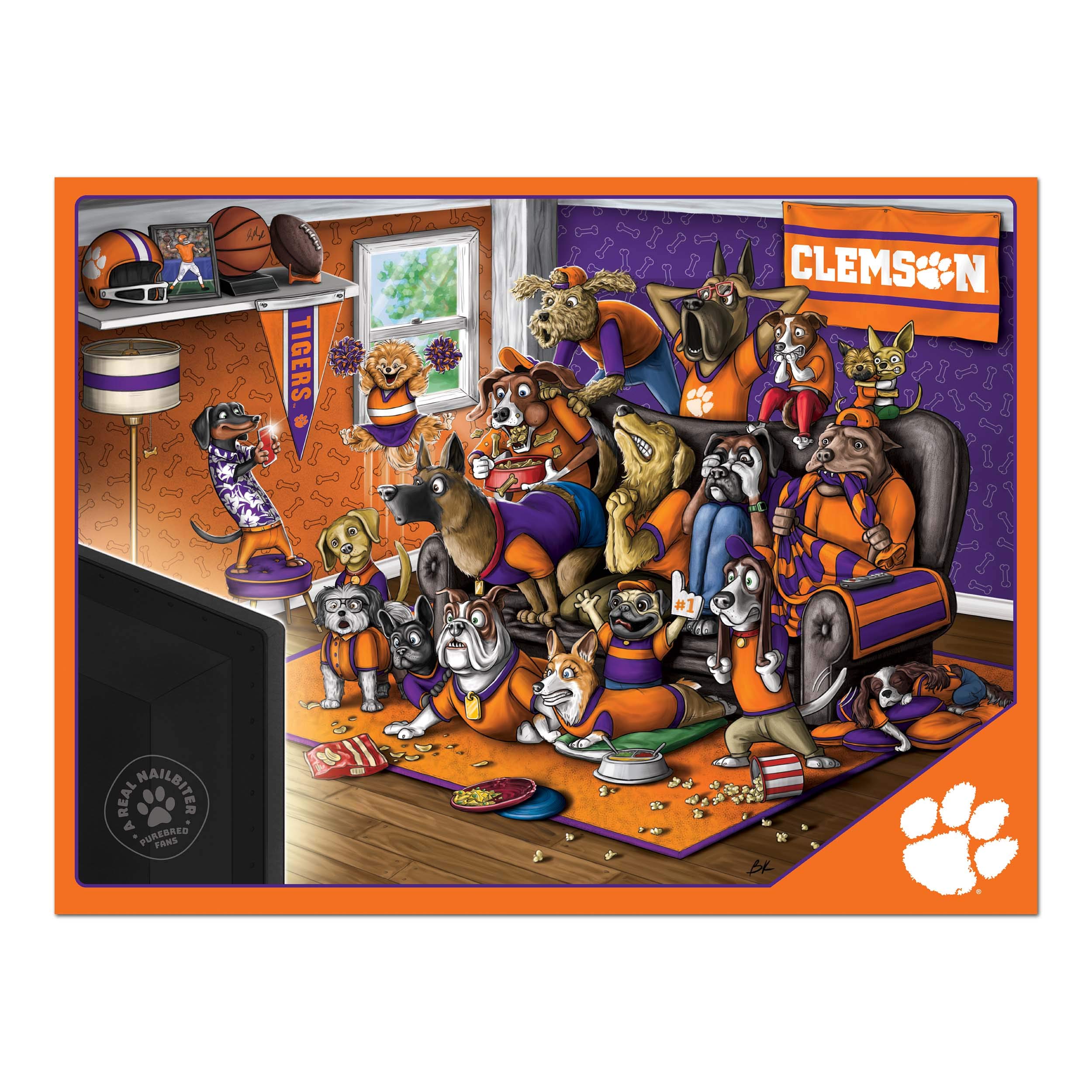 Foto 4 pulgar | Puzzle Youthefan Ncaa Clemson Tigers Purebred Fans, 500 Unidades - Venta Internacional.