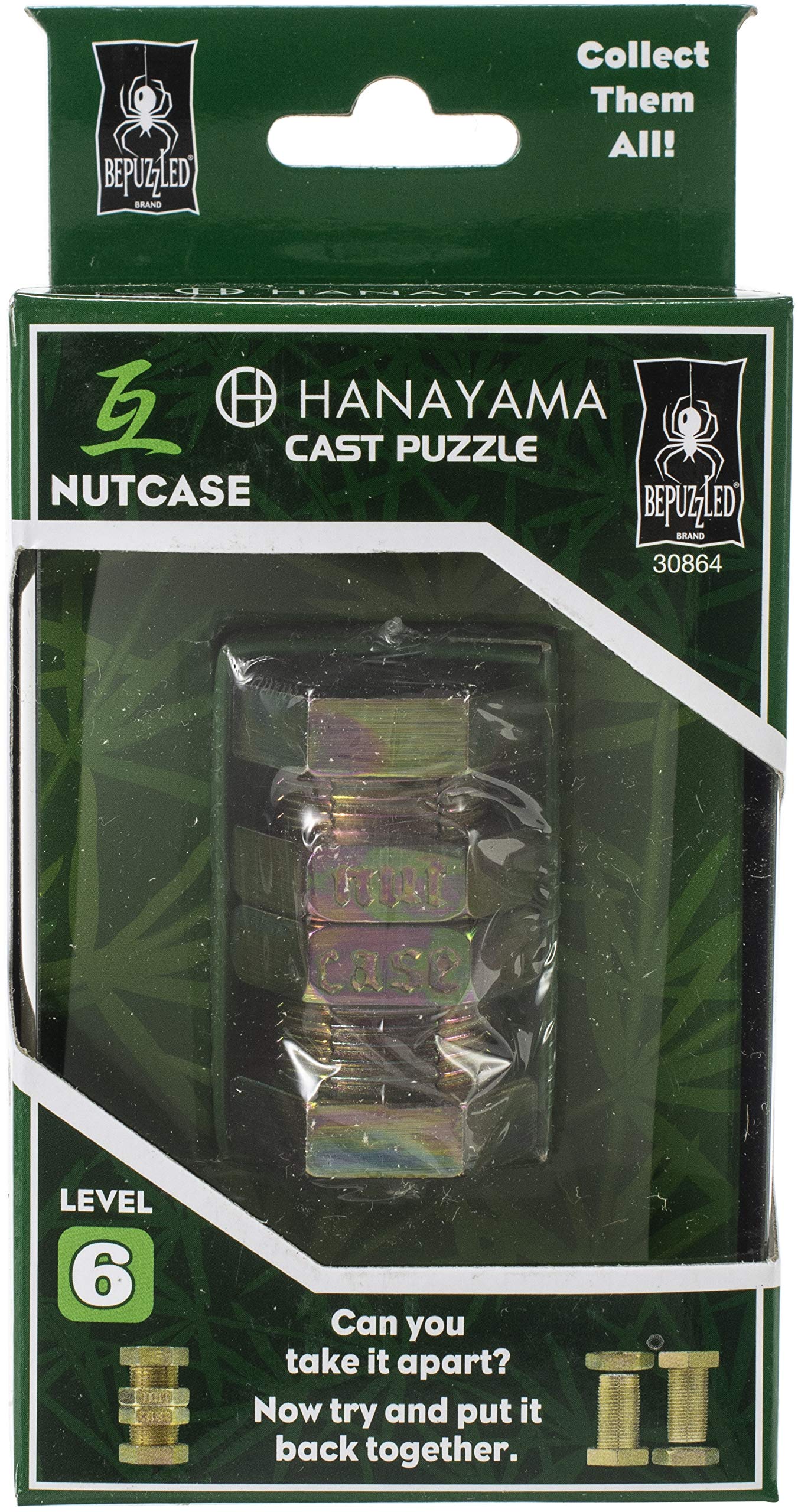 Foto 2 pulgar | Puzzle Bepuzzled Nutcase Hanayama, Rompecabezas De Metal, Nivel 6 - Venta Internacional.