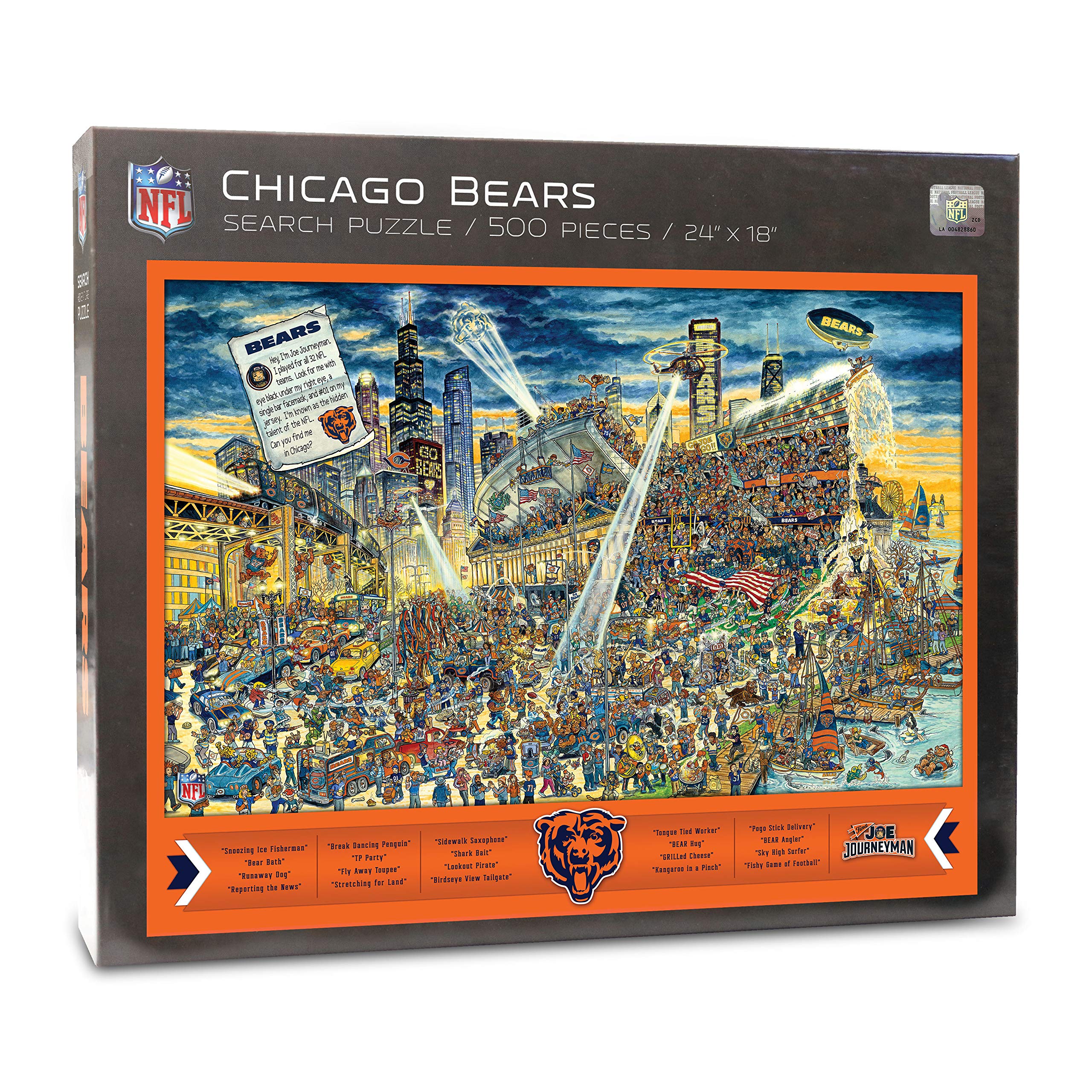 Puzle Youthefan Nfl Joe Journeyman 45 X 60 Cm, 500 Piezas - Venta Internacional.