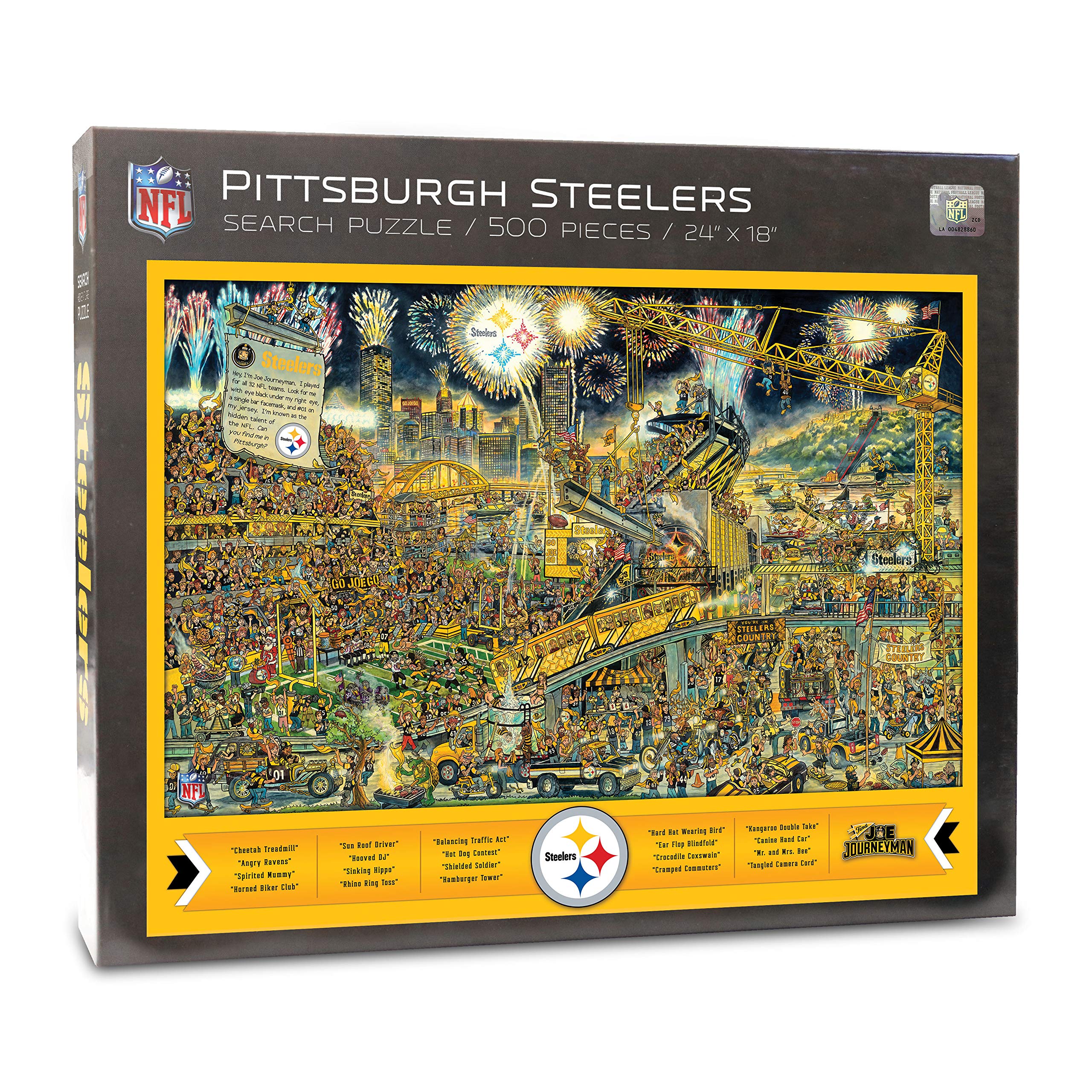 Puzle Youthefan Nfl Joe Journeyman 45 X 60 Cm, 500 Piezas - Venta Internacional.