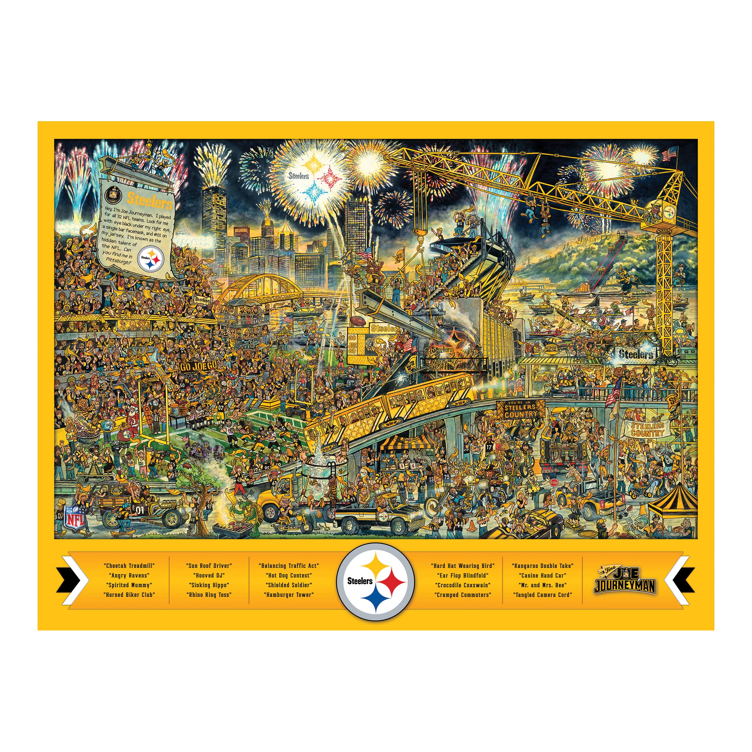 Foto 5 pulgar | Puzle Youthefan Nfl Joe Journeyman 45 X 60 Cm, 500 Piezas - Venta Internacional.