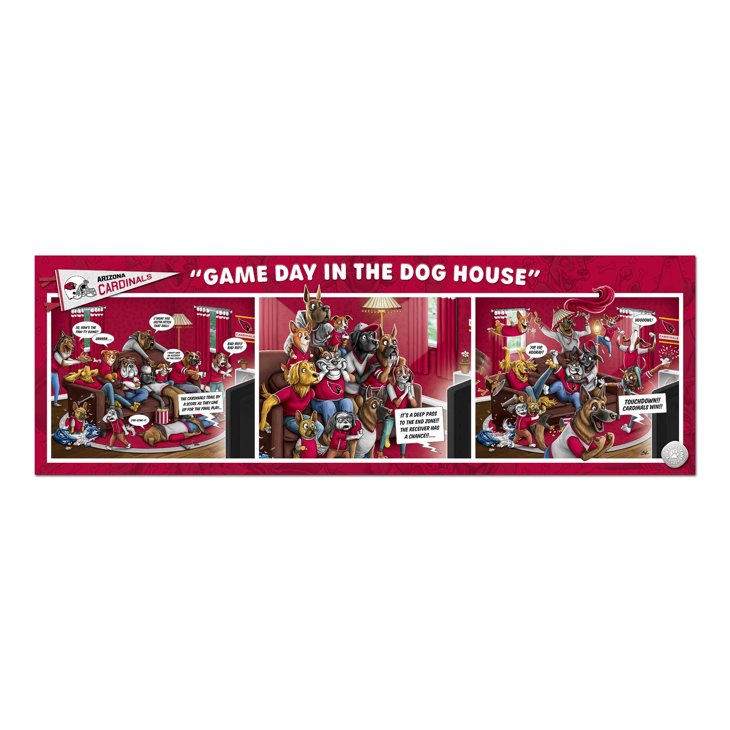 Foto 4 pulgar | Puzzle Youthefan Nfl Arizona Cardinals Game Day 1000 Unidades - Venta Internacional.