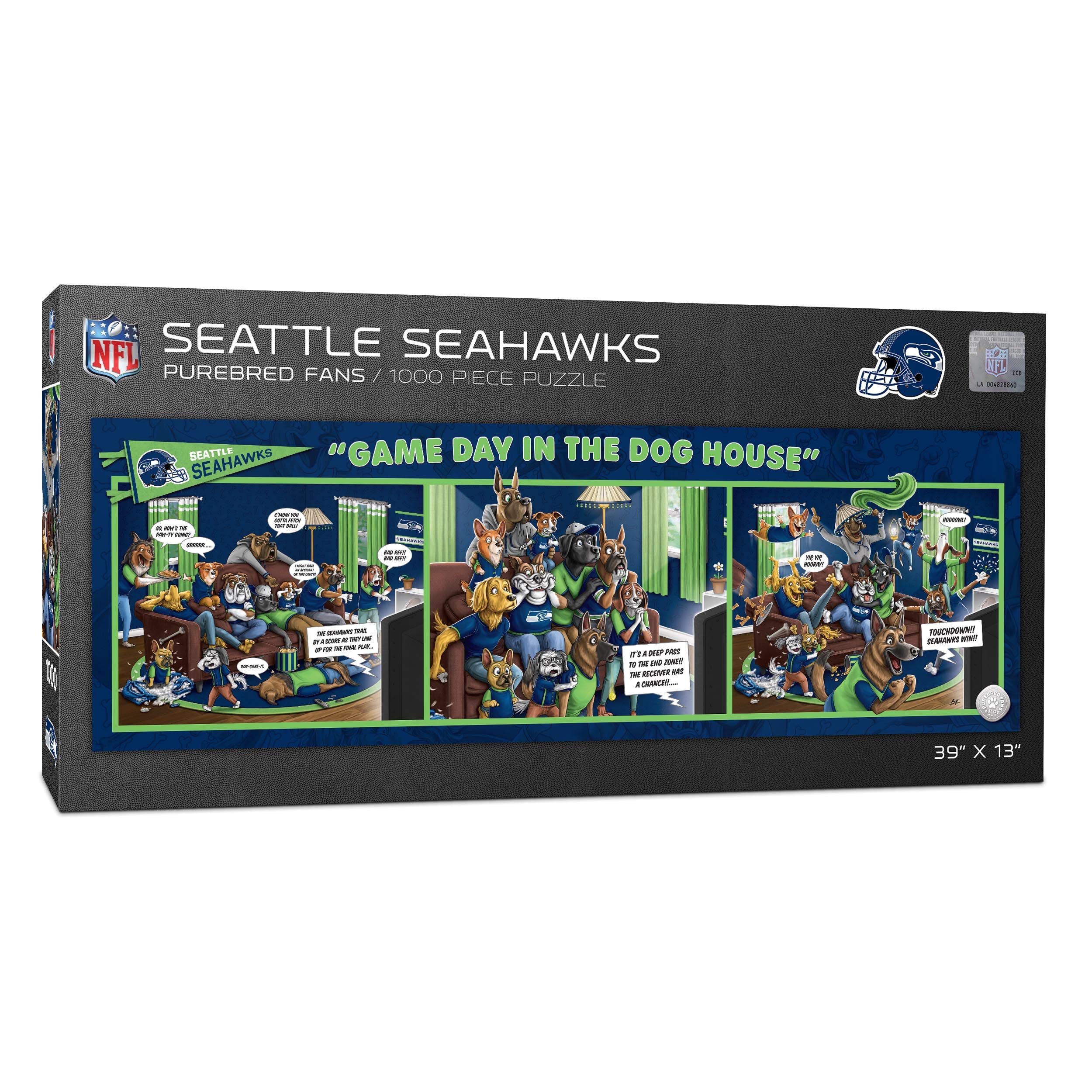 Puzzle Youthefan Nfl Seattle Seahawks Game Day En The Dog House - Venta Internacional.