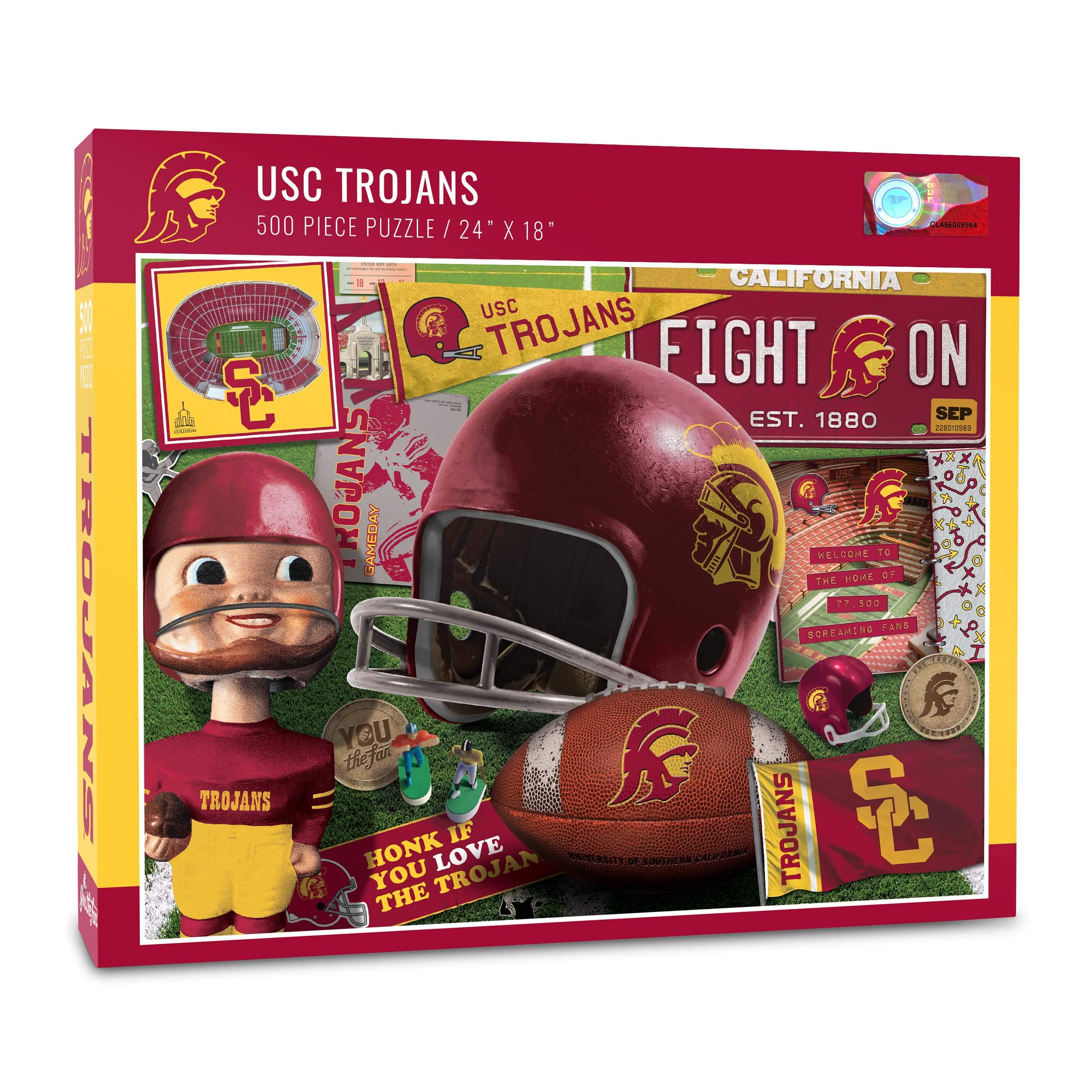 Foto 2 pulgar | Puzzle Youthefan Ncaa Usc Trojans Retro Series 500 Piezas - Venta Internacional.