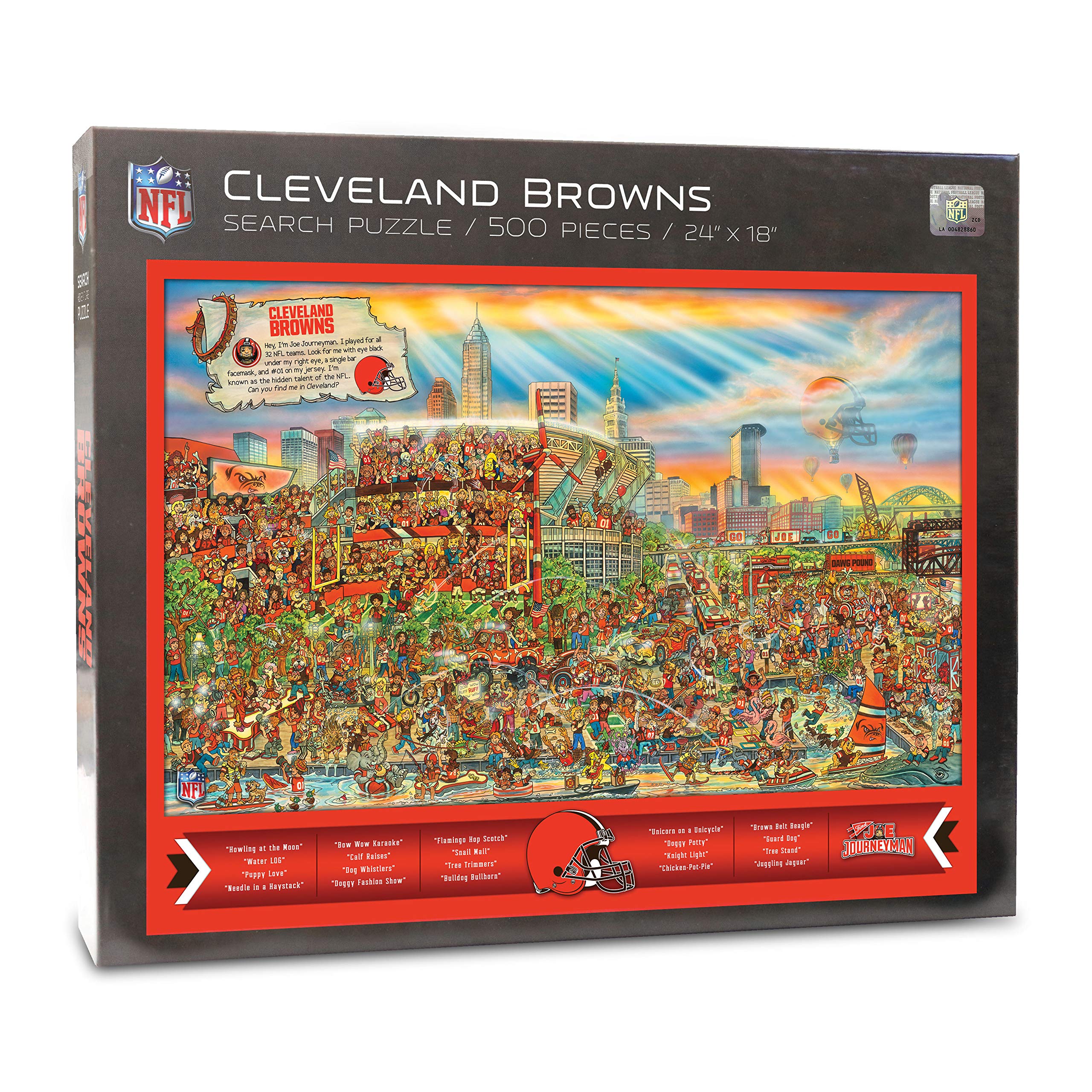 Puzle Youthefan Nfl Joe Journeyman 45 X 60 Cm, 500 Piezas - Venta Internacional.