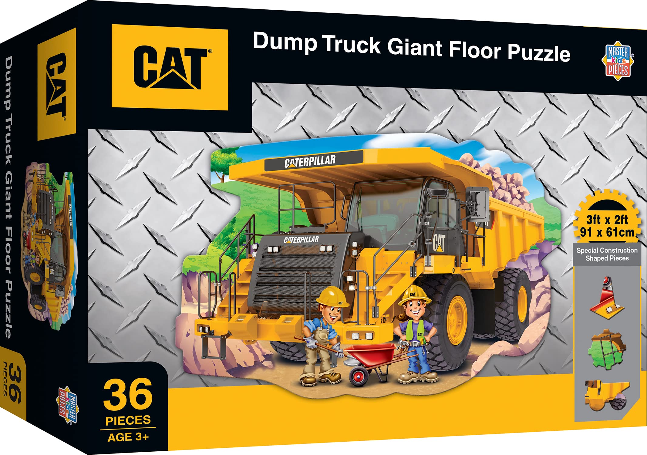 Foto 2 pulgar | Puzzle Masterpieces Floor Jumbo 36 Piezas Para Niños Caterpillar - Venta Internacional.