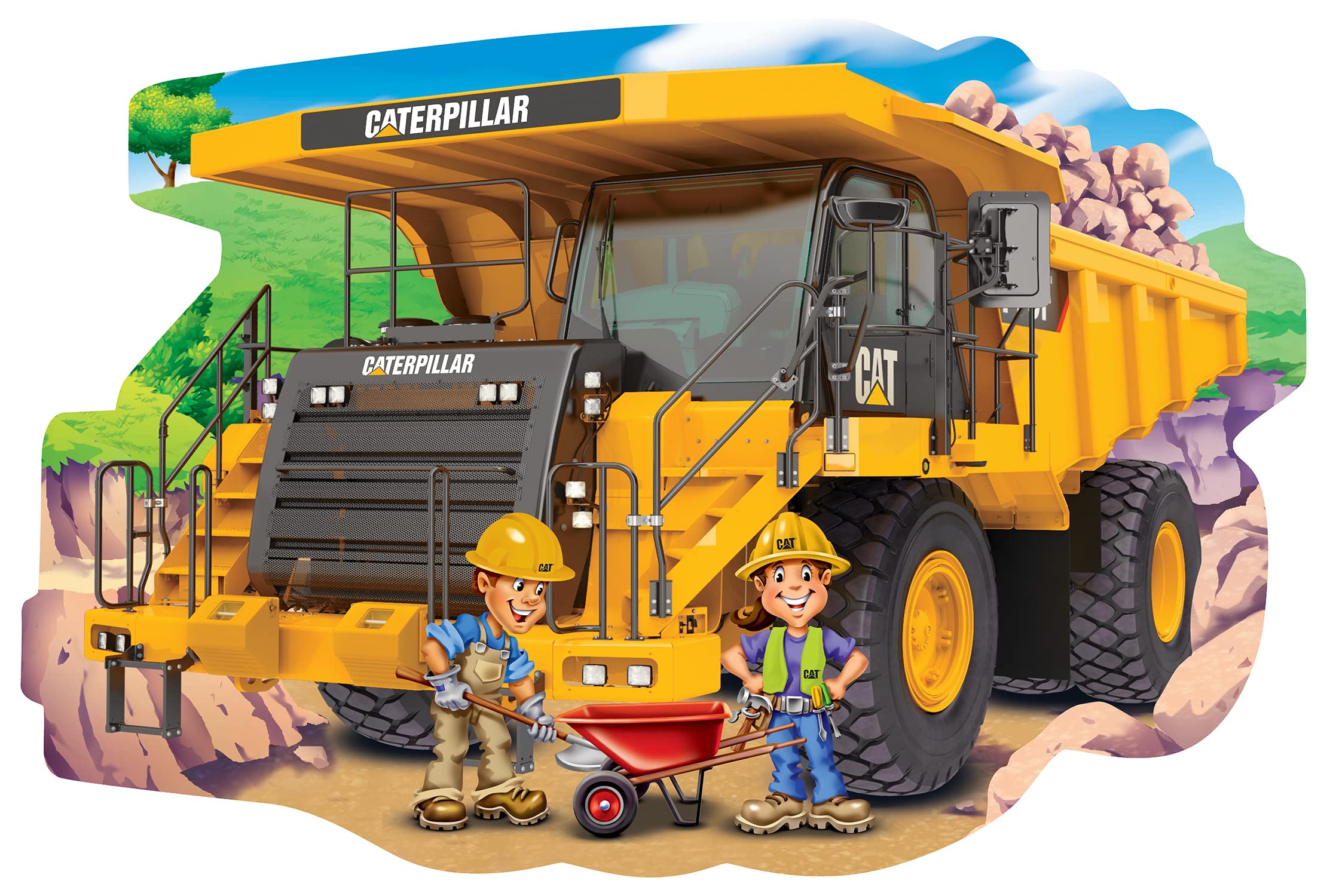 Foto 2 | Puzzle Masterpieces Floor Jumbo 36 Piezas Para Niños Caterpillar - Venta Internacional.