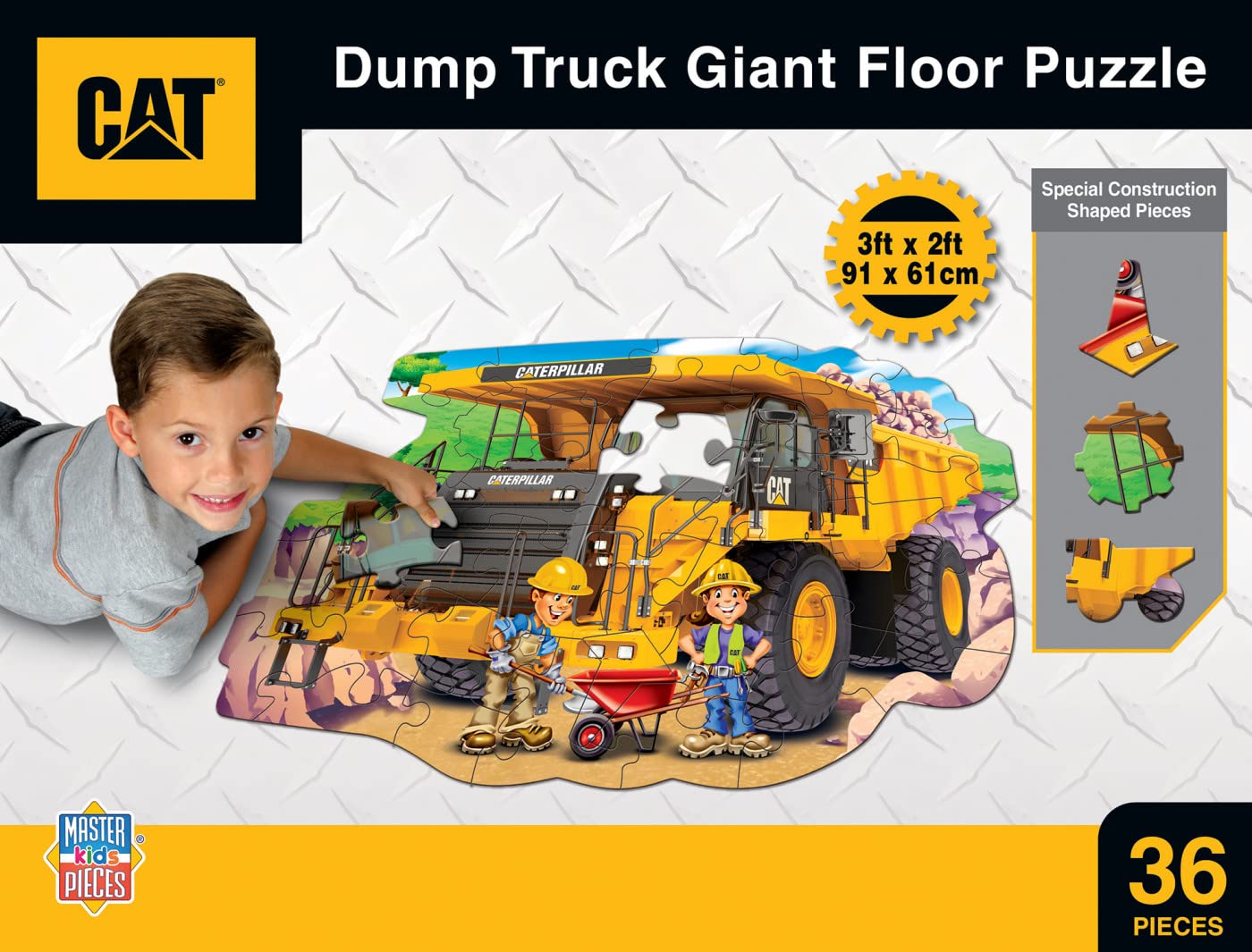 Foto 4 pulgar | Puzzle Masterpieces Floor Jumbo 36 Piezas Para Niños Caterpillar - Venta Internacional.