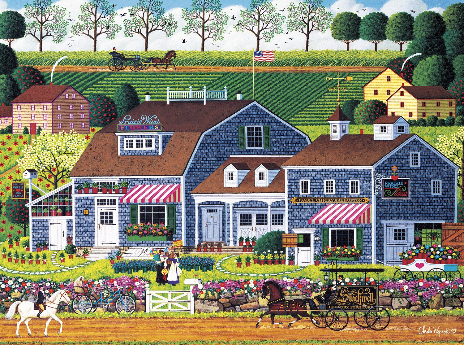 Foto 2 pulgar | Rompecabezas Buffalo Games Charles Wysocki Prairie Wind - Venta Internacional.