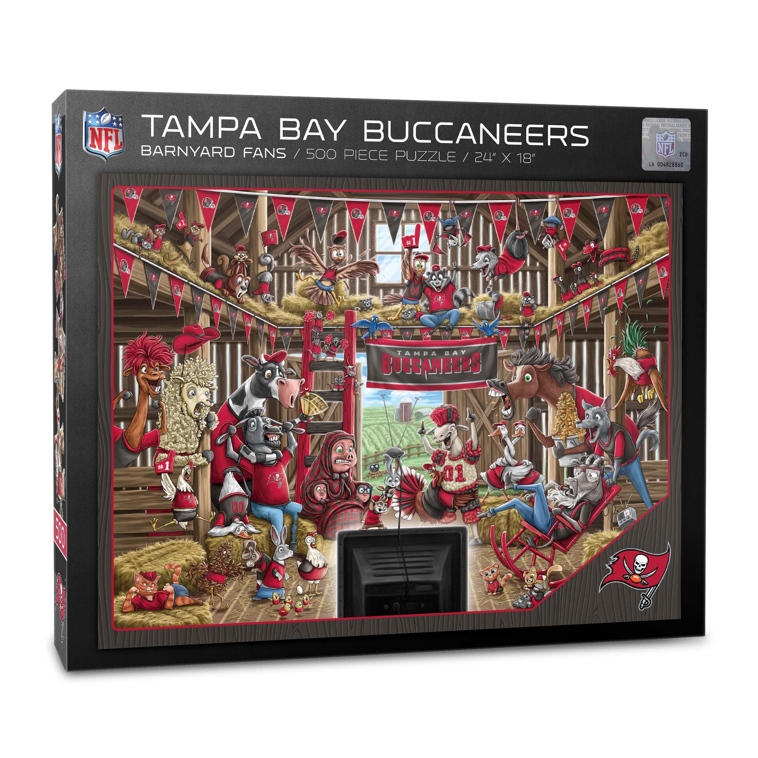 Foto 2 pulgar | Puzzle Youthefan Nfl Tampa Bay Buccaneers Barnyard Fans, 500 Unidades - Venta Internacional.