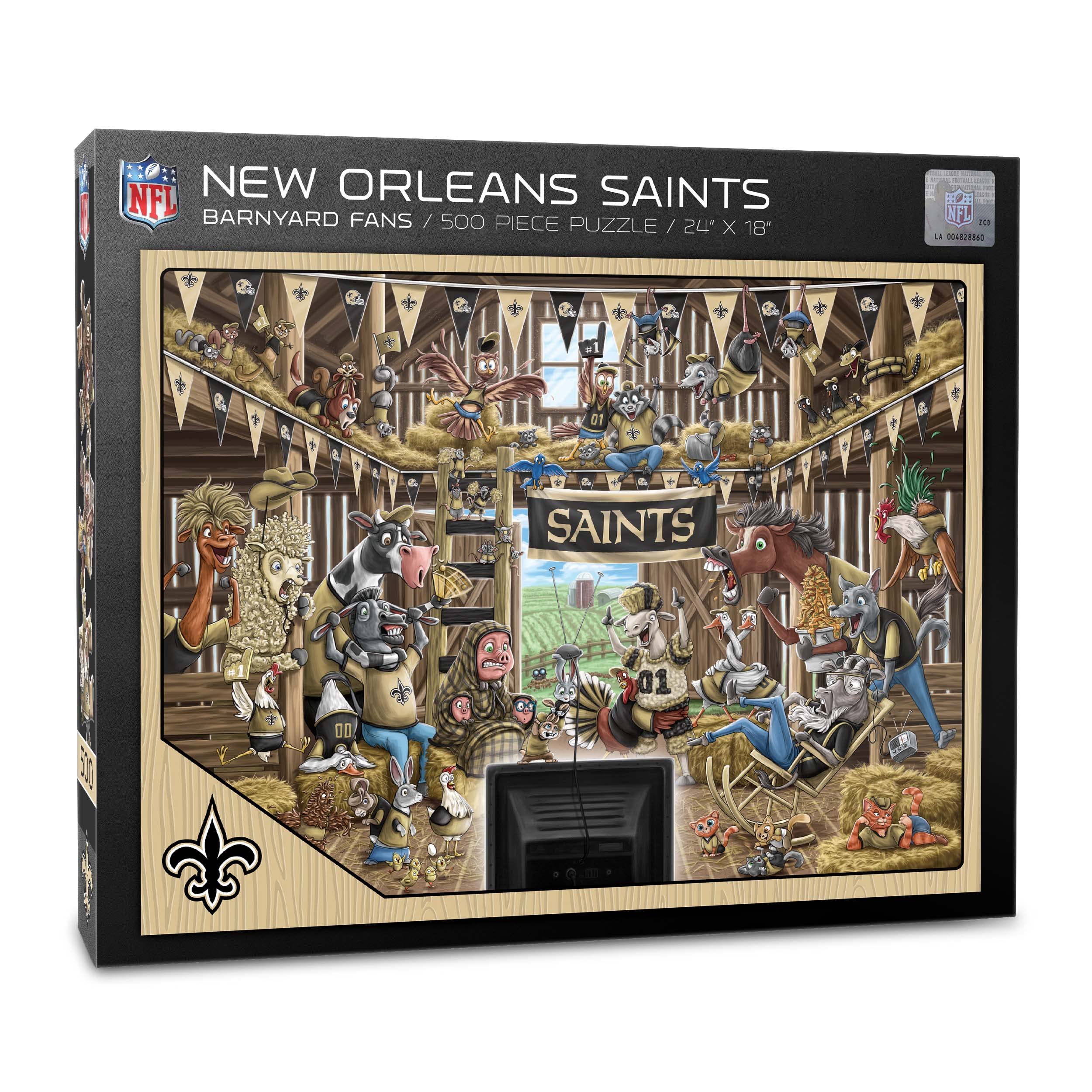 Foto 2 pulgar | Puzzle Youthefan Nfl New Orleans Saints Barnyard Fans, 500 Unidades - Venta Internacional.