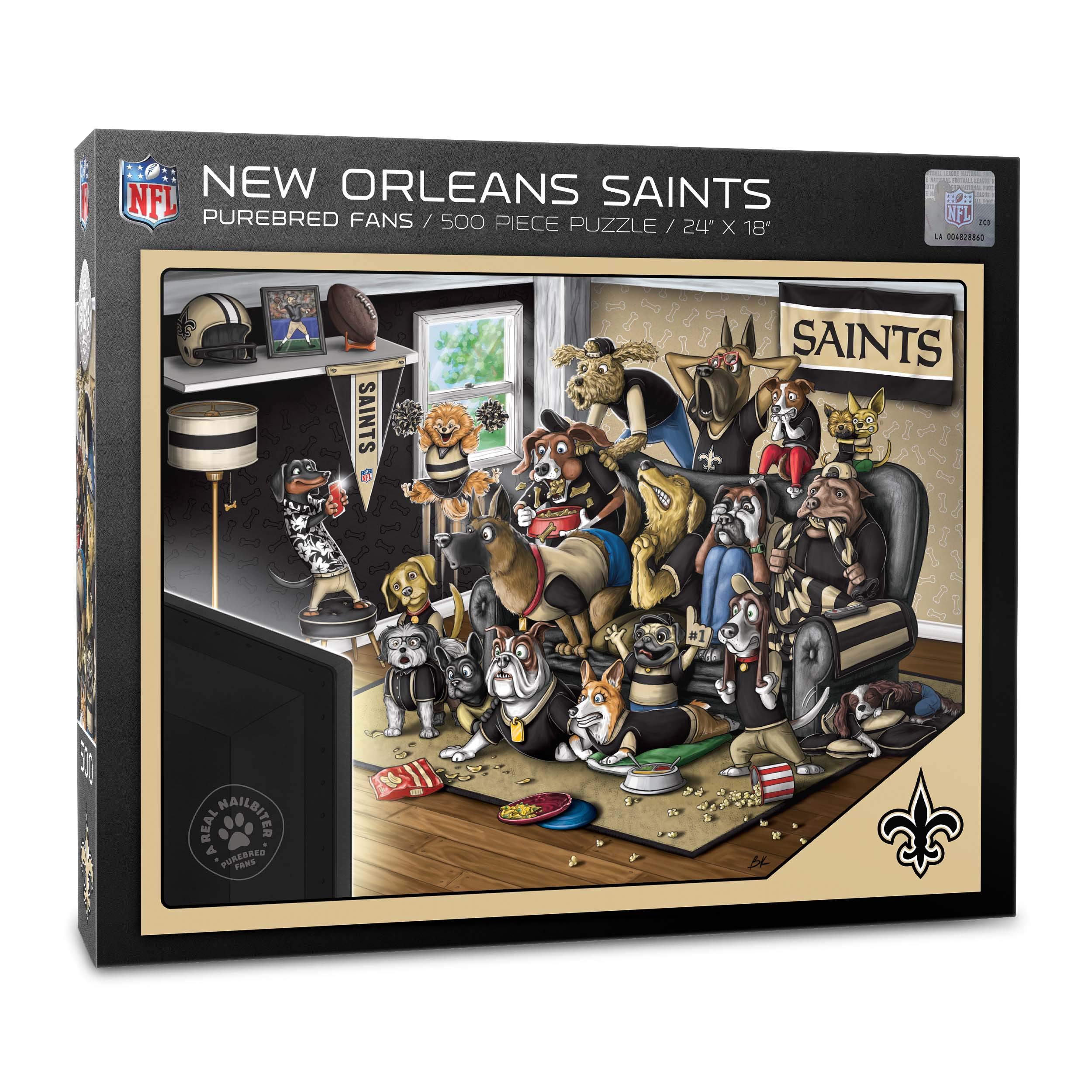 Foto 2 pulgar | Puzzle Youthefan Nfl New Orleans Saints Purebred Fans, 500 Unidades - Venta Internacional.