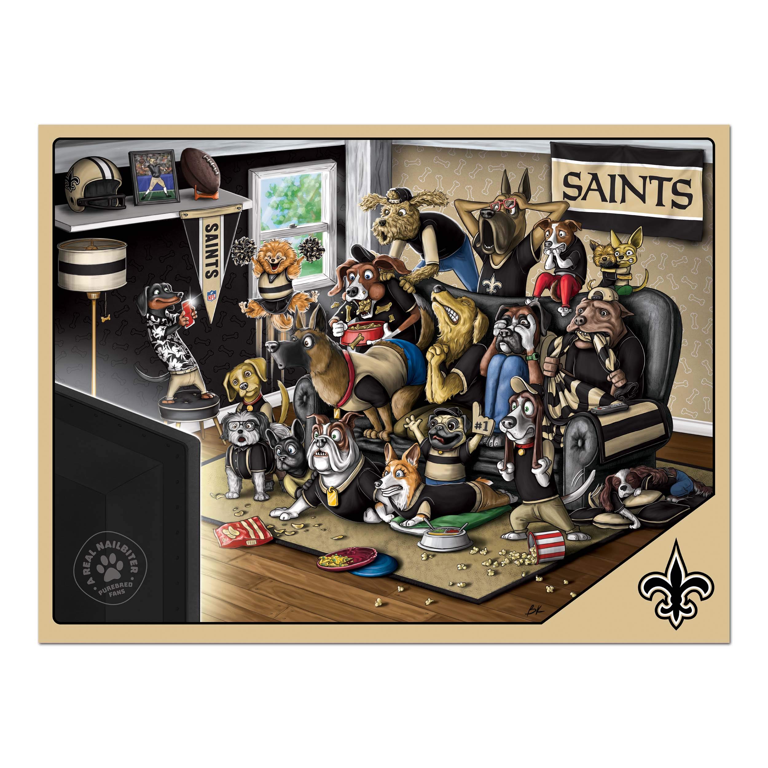 Foto 4 pulgar | Puzzle Youthefan Nfl New Orleans Saints Purebred Fans, 500 Unidades - Venta Internacional.