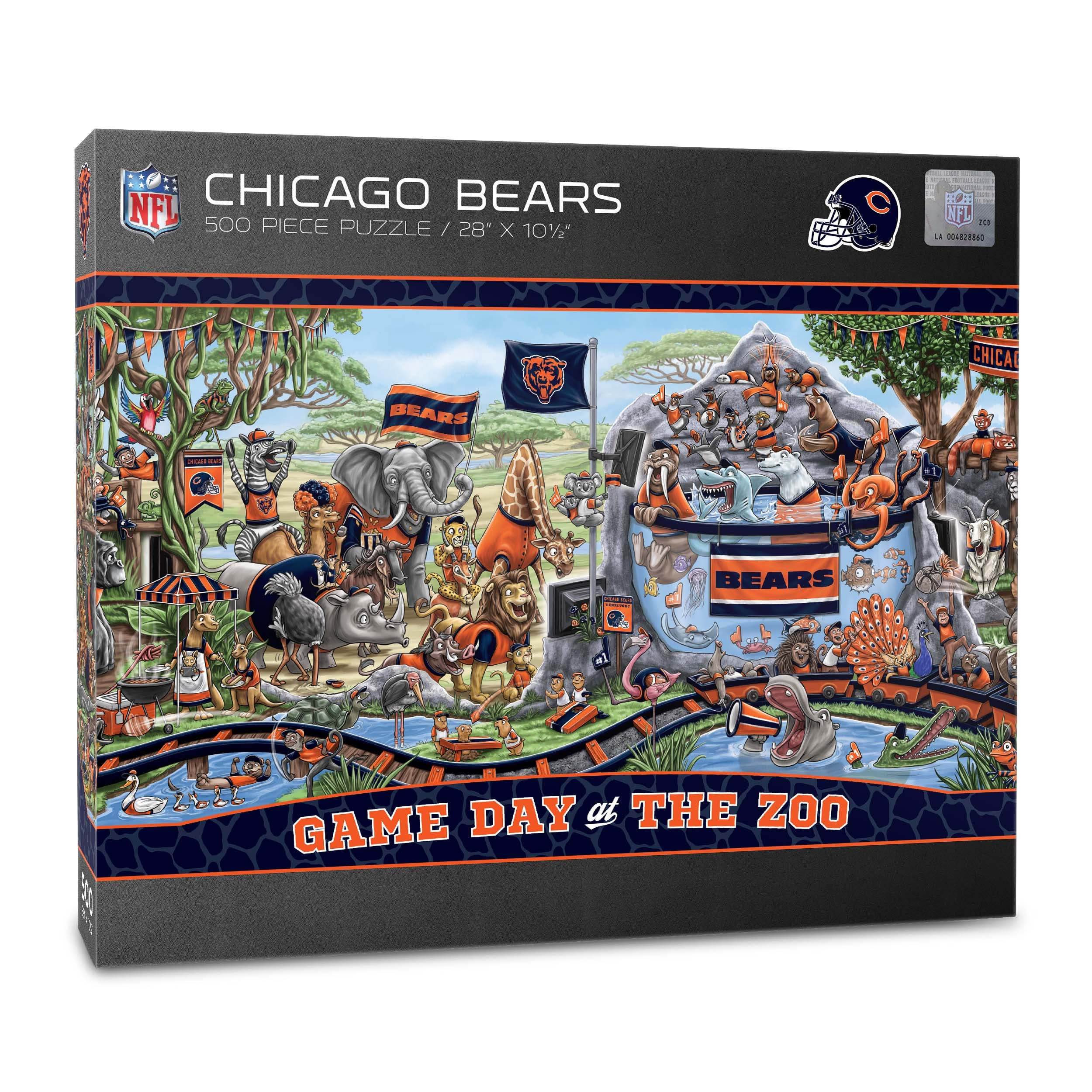 Foto 2 pulgar | Puzzle Youthefan Nfl Chicago Bears Game Day At The Zoo, 500 Unidades - Venta Internacional.