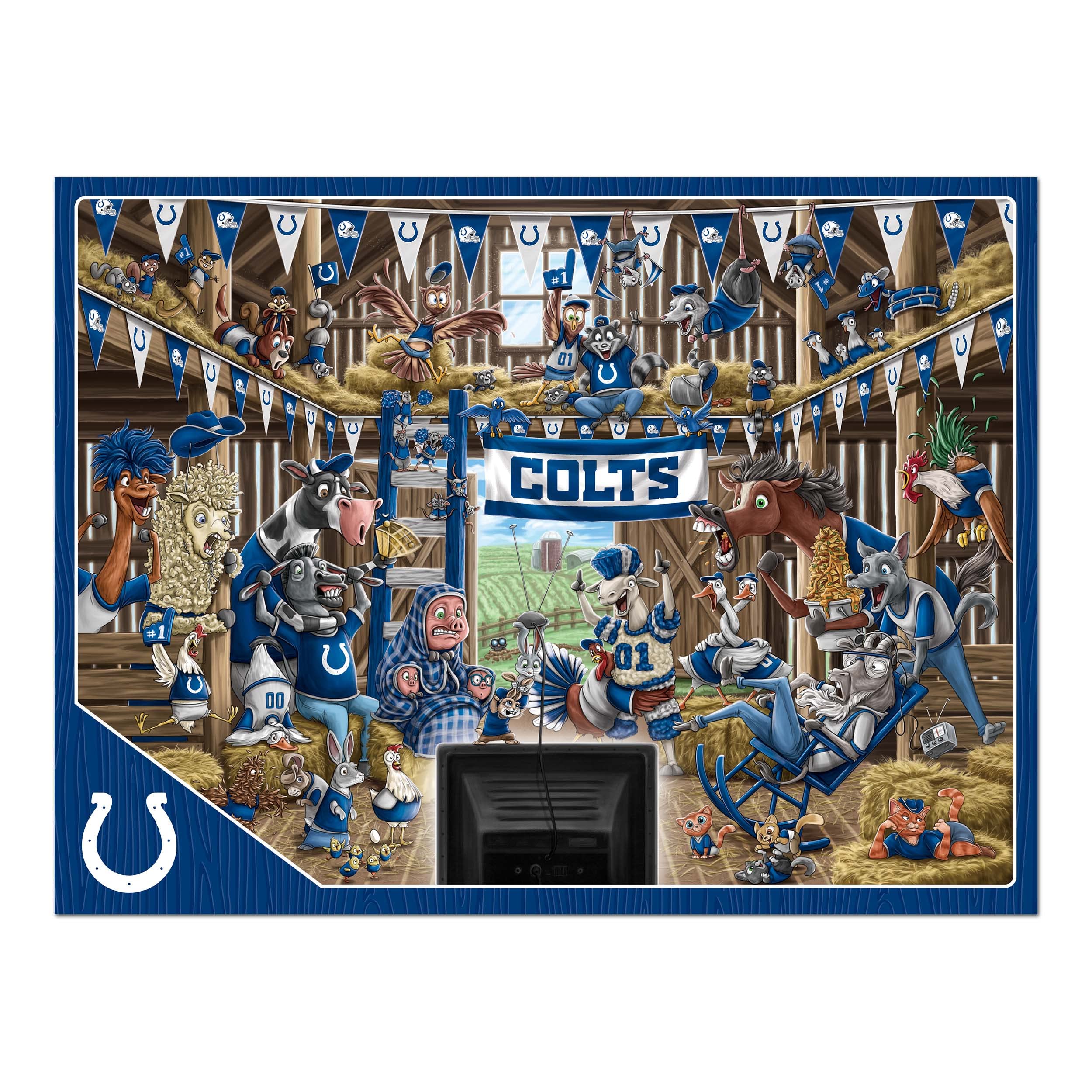 Foto 4 pulgar | Ventiladores Puzzle Youthefan Nfl Indianapolis Colts Barnyard, 500 Unidades - Venta Internacional.