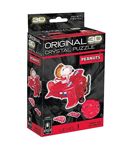 Foto 3 pulgar | Puzzle De Cristal 3d Bepuzzled Peanuts Snoopy Flying Ace - Venta Internacional.