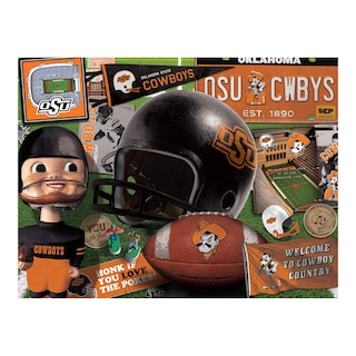 Foto 3 | Puzzle Youthefan Ncaa Oklahoma St Cowboys Retro De 500 Piezas - Venta Internacional.