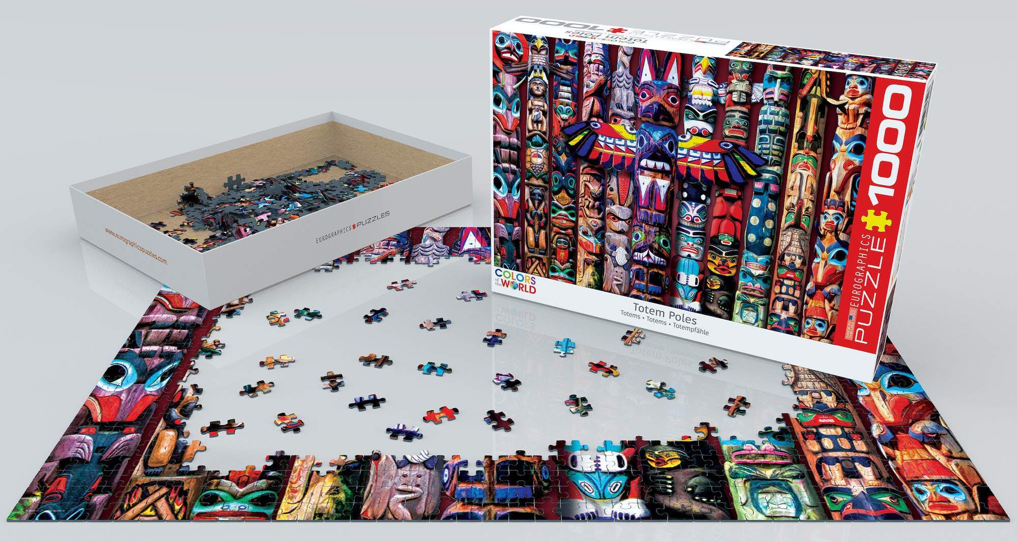 Foto 4 | Puzzle Eurographics Eurhr, Tótems, 1000 Piezas - Venta Internacional.