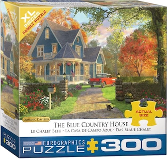 Foto 1 | Puzzle Eurographics La Casa De Campo Azul 300 Piezas - Venta Internacional.