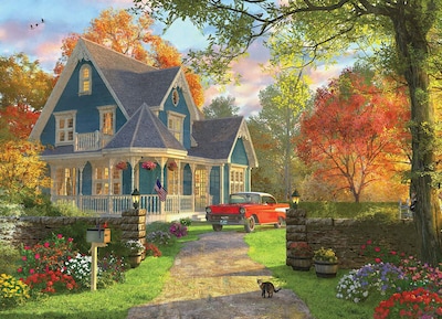 Foto 2 | Puzzle Eurographics La Casa De Campo Azul 300 Piezas - Venta Internacional.