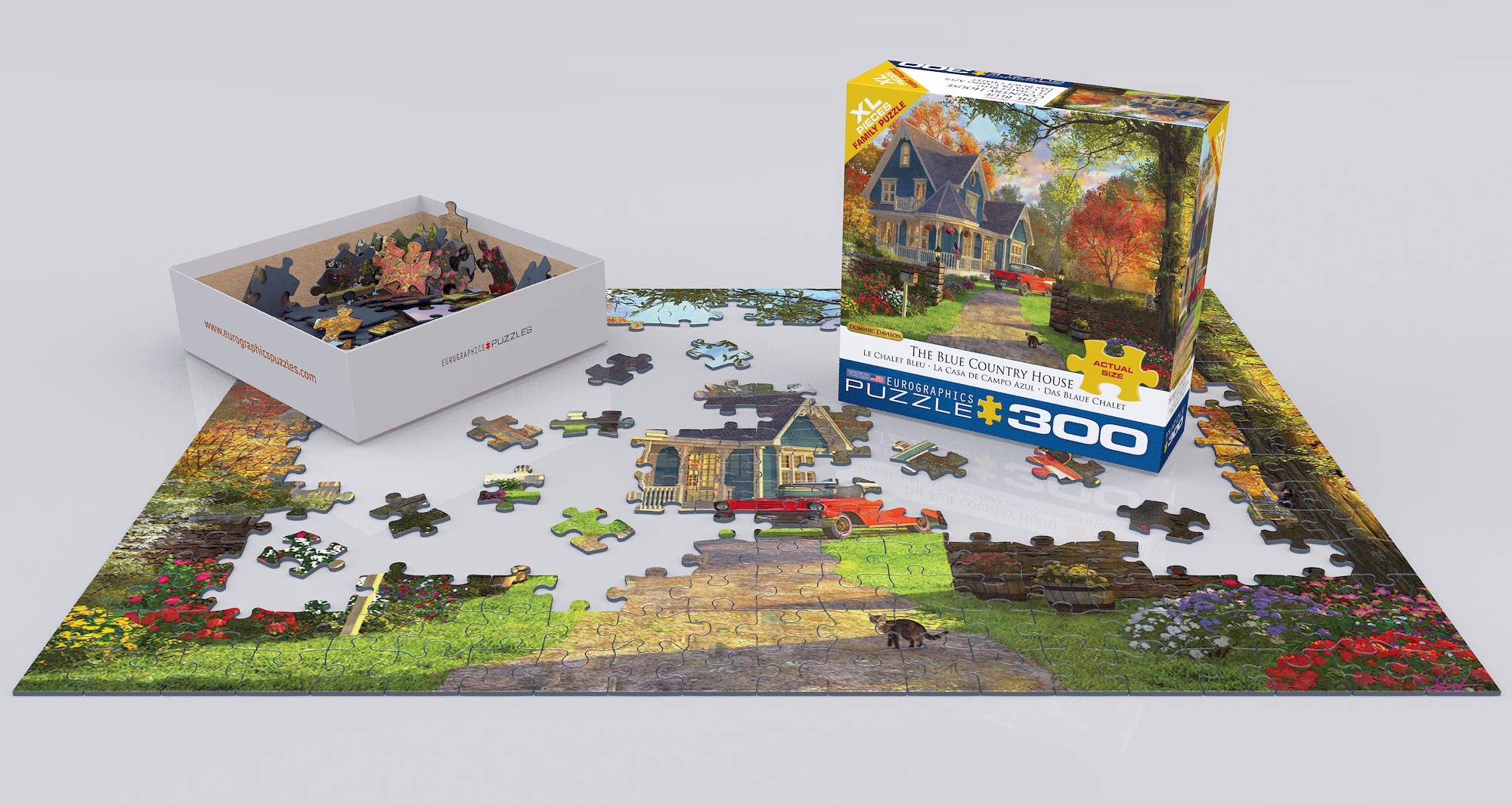 Foto 4 pulgar | Puzzle Eurographics La Casa De Campo Azul 300 Piezas - Venta Internacional.