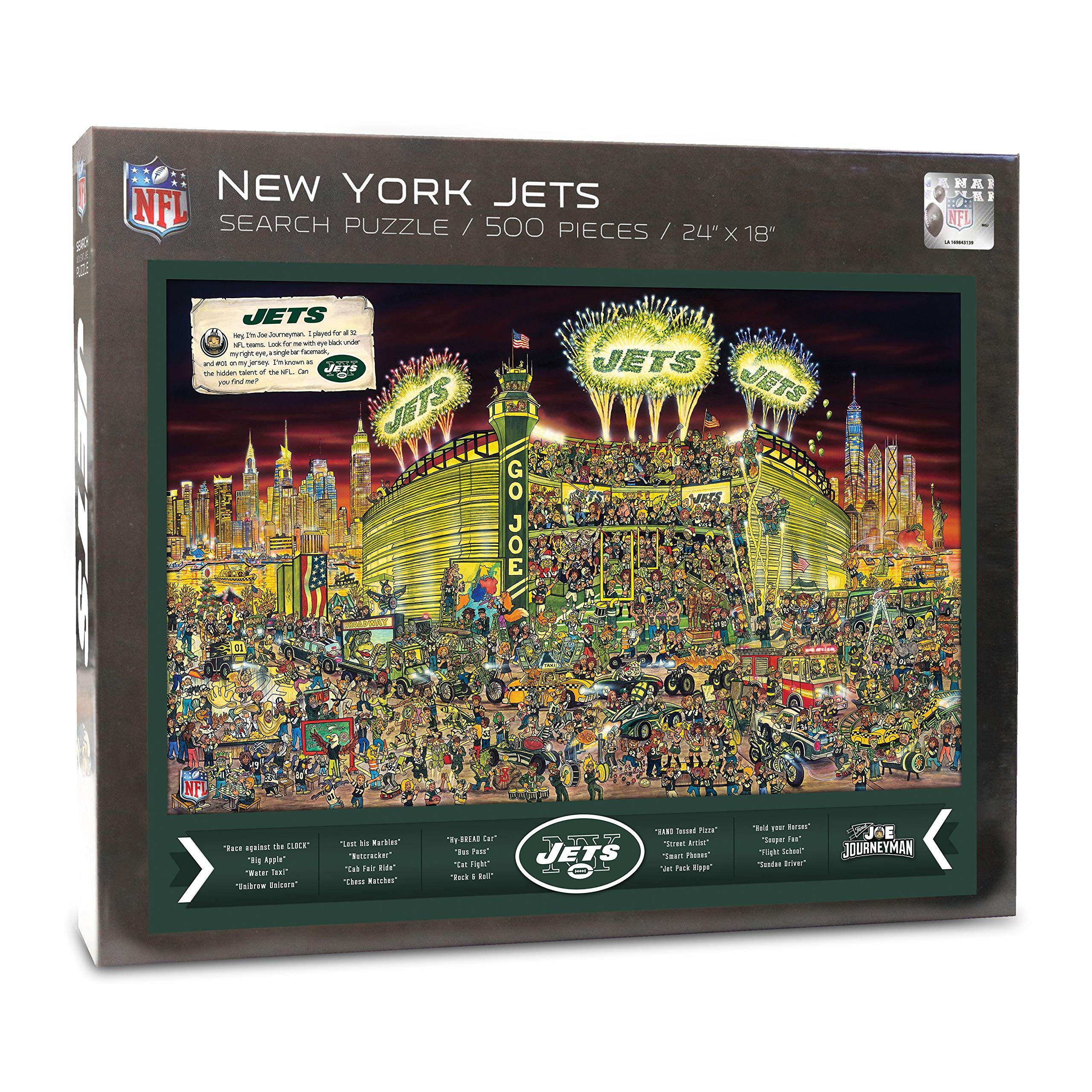 Foto 2 pulgar | Puzle Youthefan Nfl Joe Journeyman 45 X 60 Cm, 500 Piezas - Venta Internacional.