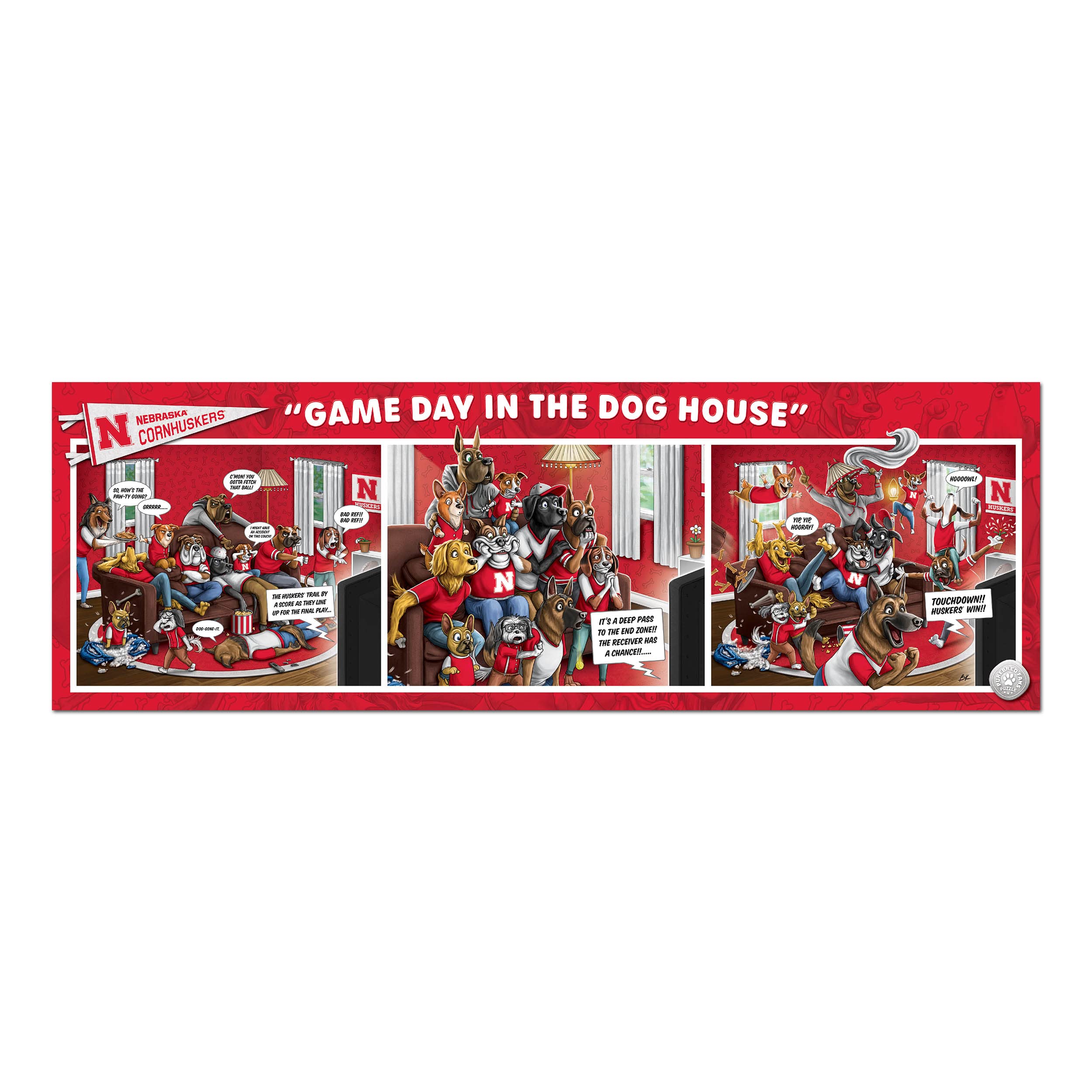 Foto 4 pulgar | Puzzle Youthefan Ncaa Nebraska Cornhuskers Game Day 1000 Unidades - Venta Internacional.