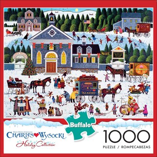 Foto 2 | Rompecabezas Buffalo Games Charles Wysocki Churchyard - Venta Internacional.
