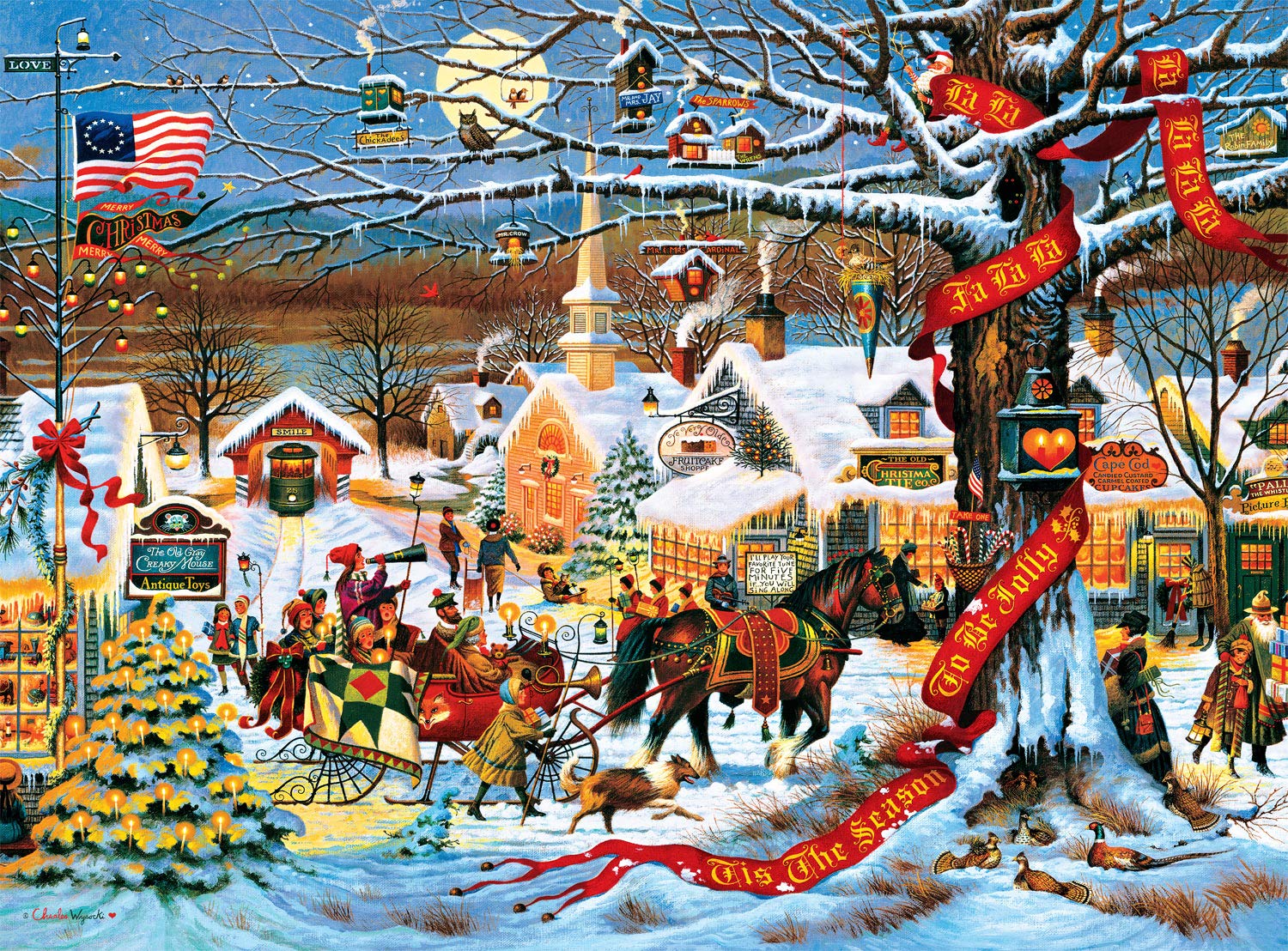 Rompecabezas Buffalo Games Charles Wysocki Small Town - Venta Internacional.