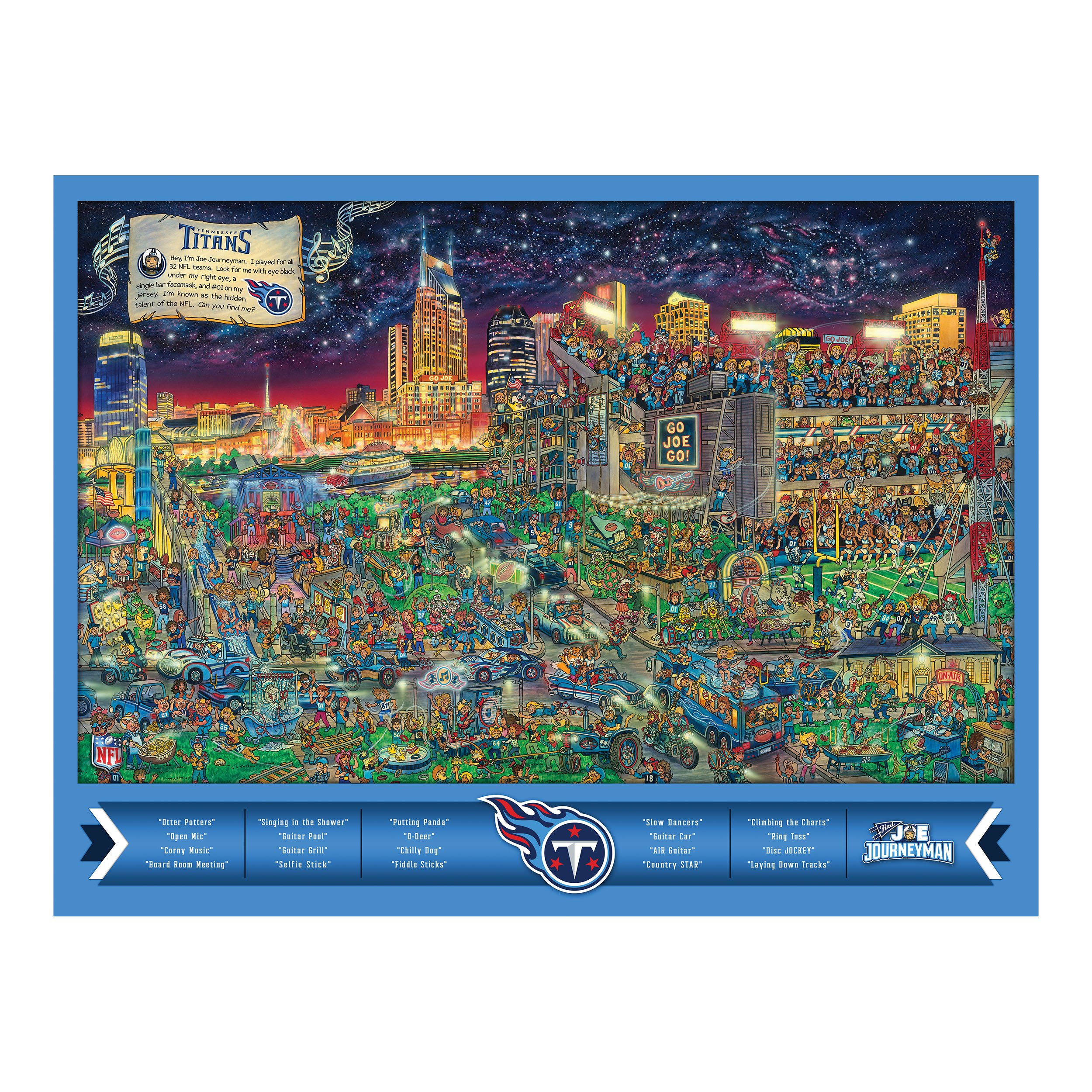 Foto 4 | Puzle Youthefan Nfl Joe Journeyman 45 X 60 Cm, 500 Piezas - Venta Internacional.