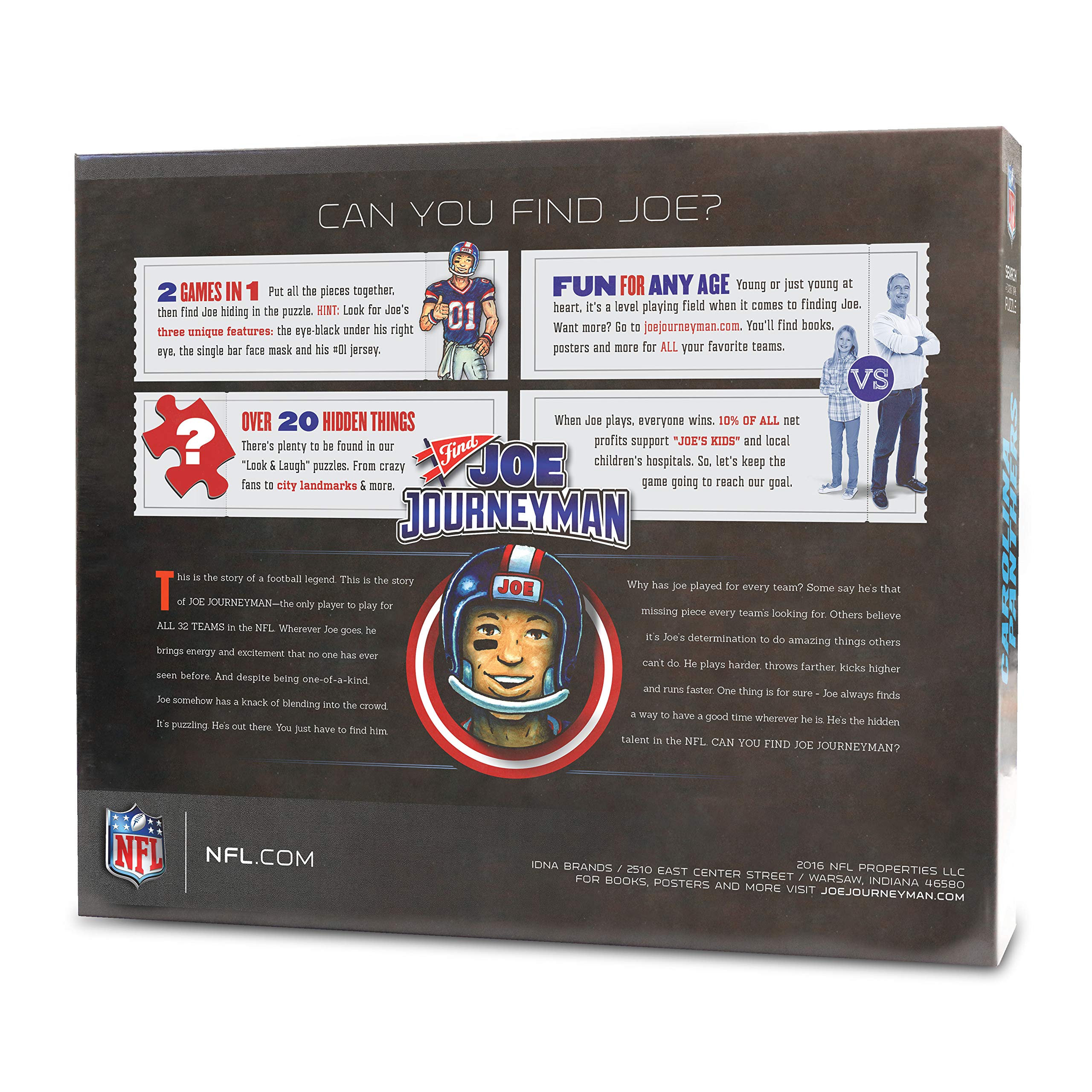 Foto 3 pulgar | Puzle Youthefan Nfl Joe Journeyman 45 X 60 Cm, 500 Piezas - Venta Internacional.