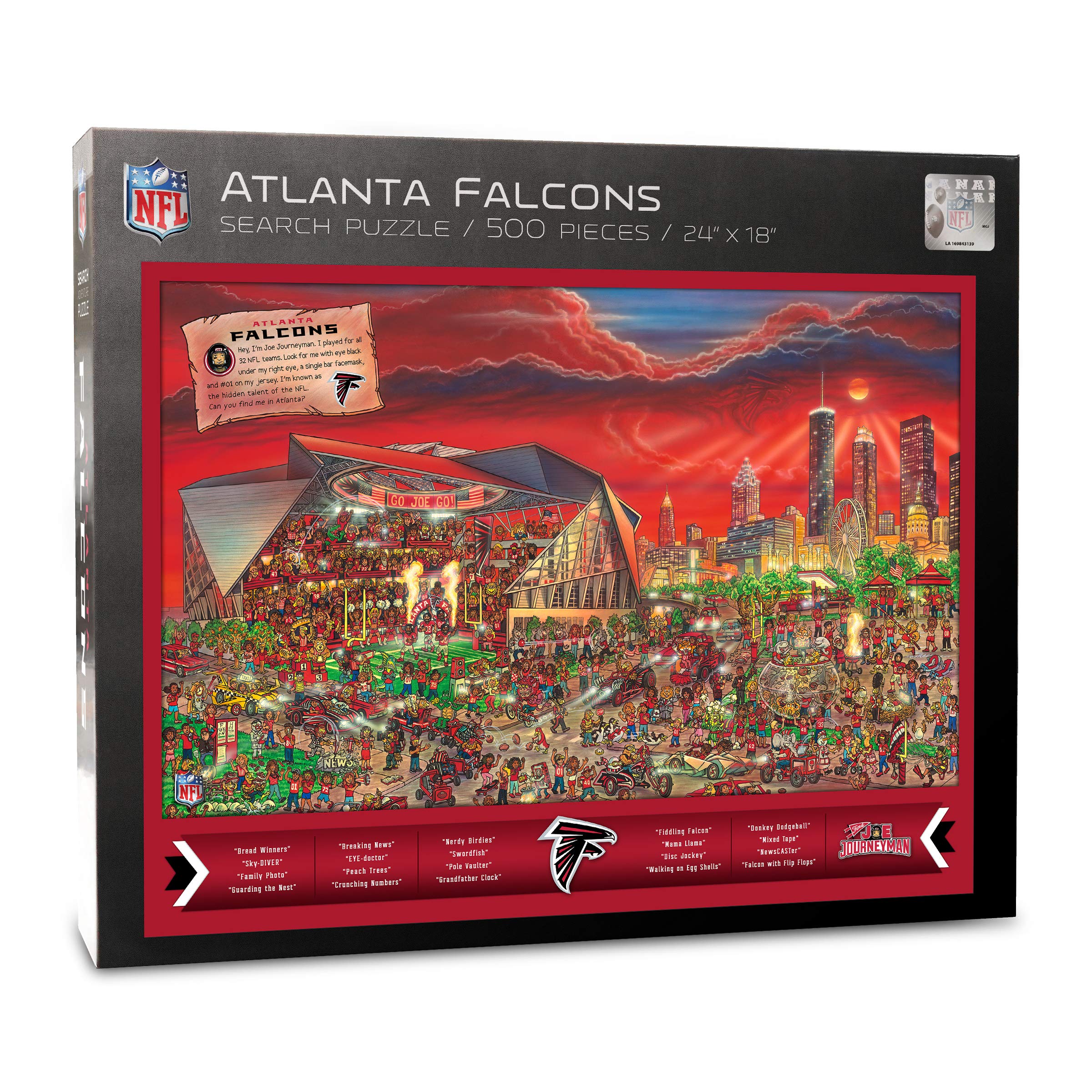 Puzle Youthefan Nfl Joe Journeyman 45 X 60 Cm, 500 Piezas - Venta Internacional.