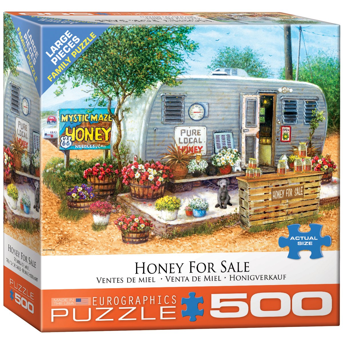 Foto 2 pulgar | Puzzle Eurographics Eurhr Honey En Venta, 500 Piezas - Venta Internacional.