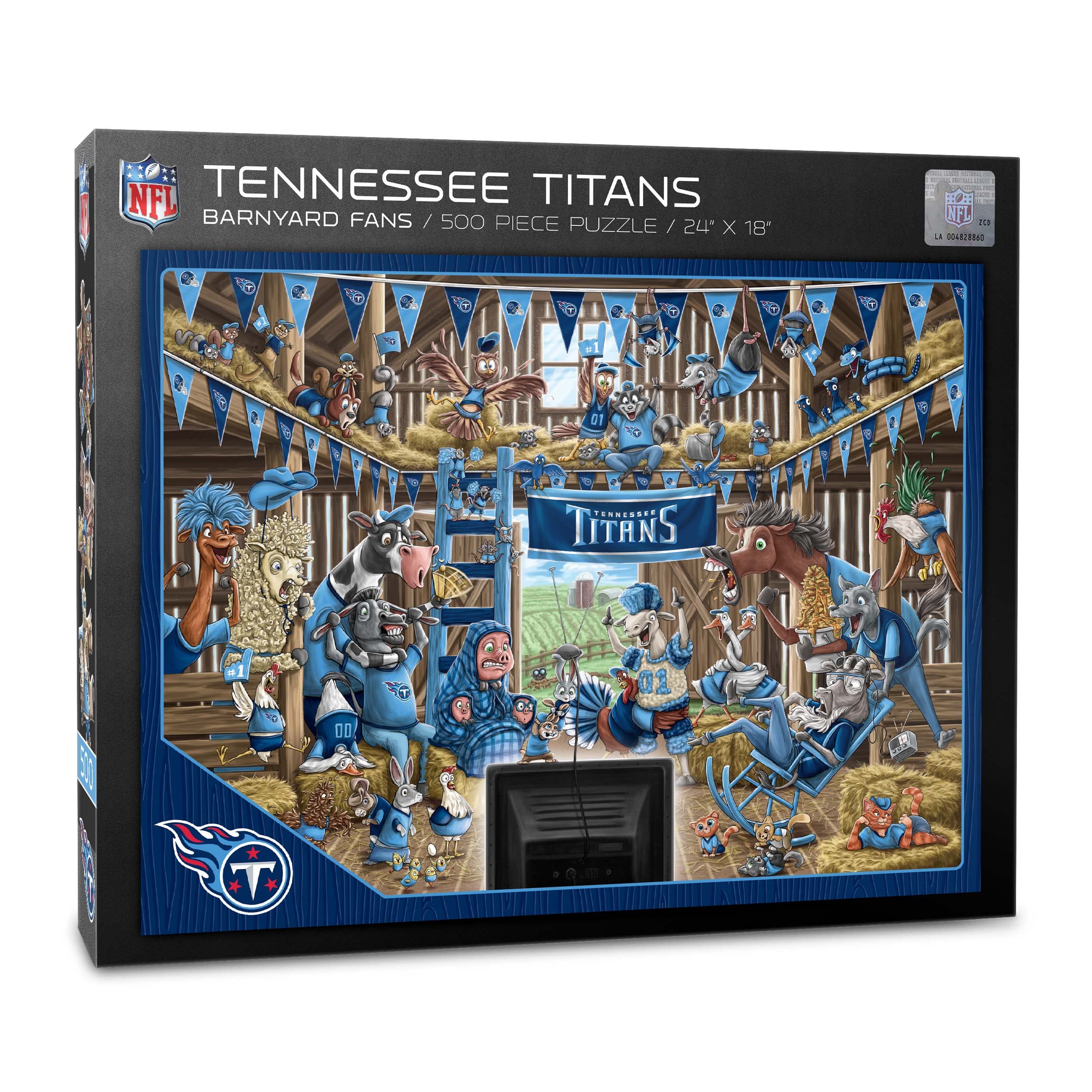 Foto 2 pulgar | Puzzle Youthefan Nfl Tennessee Titans Barnyard Fans, 500 Unidades - Venta Internacional.